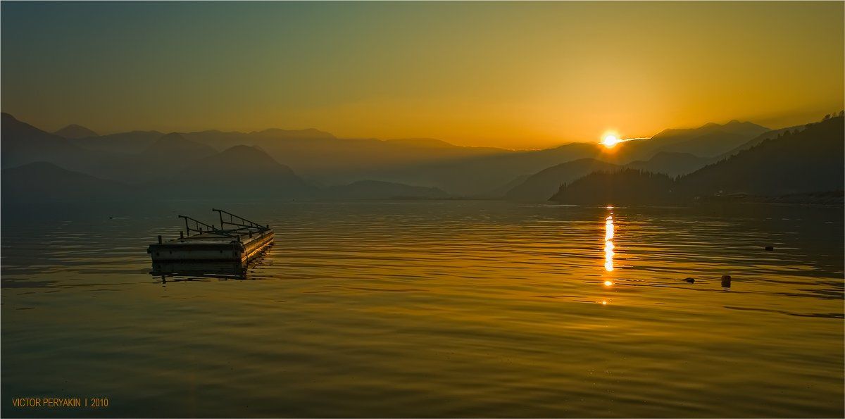 скадарское, озеро, черногория, вечер, солнце, закат, тишина, Виктор Перякин