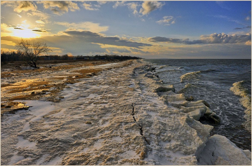 море, берег, зима, Борис Пирог