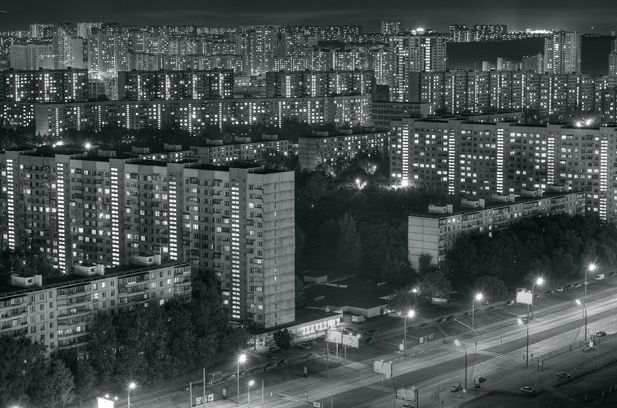 крыша, крыши, город, москва, ночь, тропарёво, Kremchik
