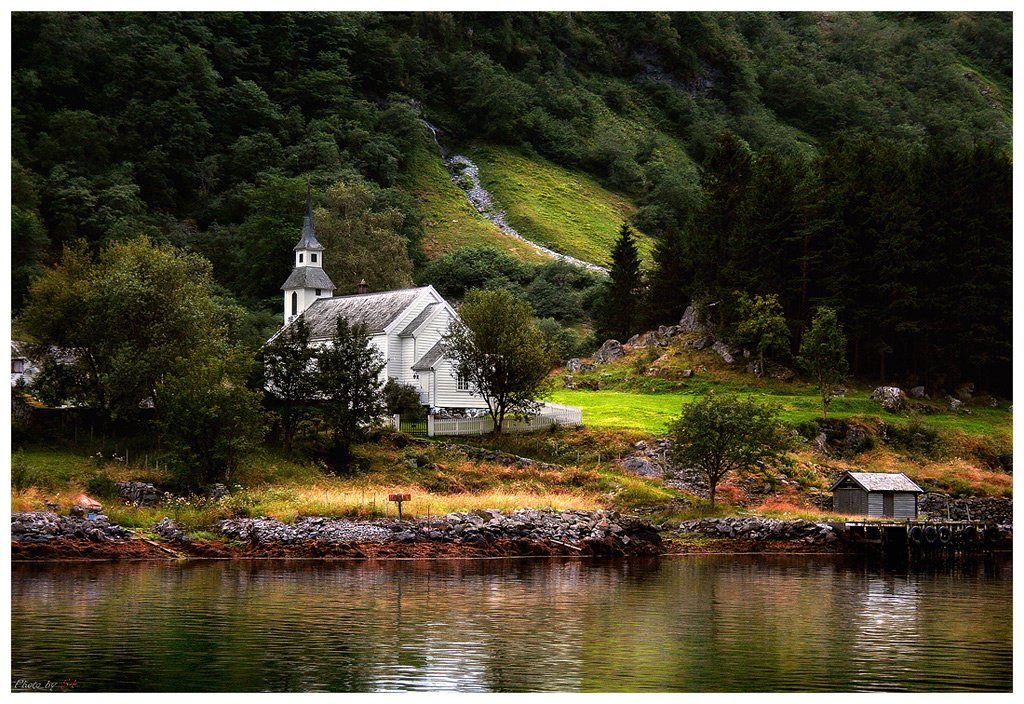 церковь, норвегия, поселение, природа, согнефьерд,  sognefjord, 54, shelphur, семенов павел, семенов, фьерд, религия, хотор, shelphur