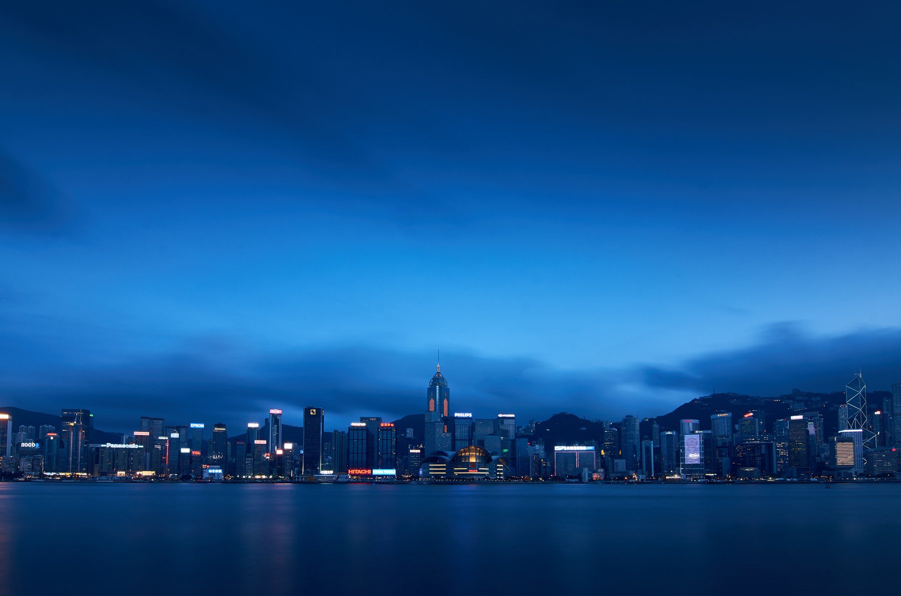 Гонконг, Китай, город, вода, здания, Hon Kong, China, путешествия, небо, , Георгий Муравьёв