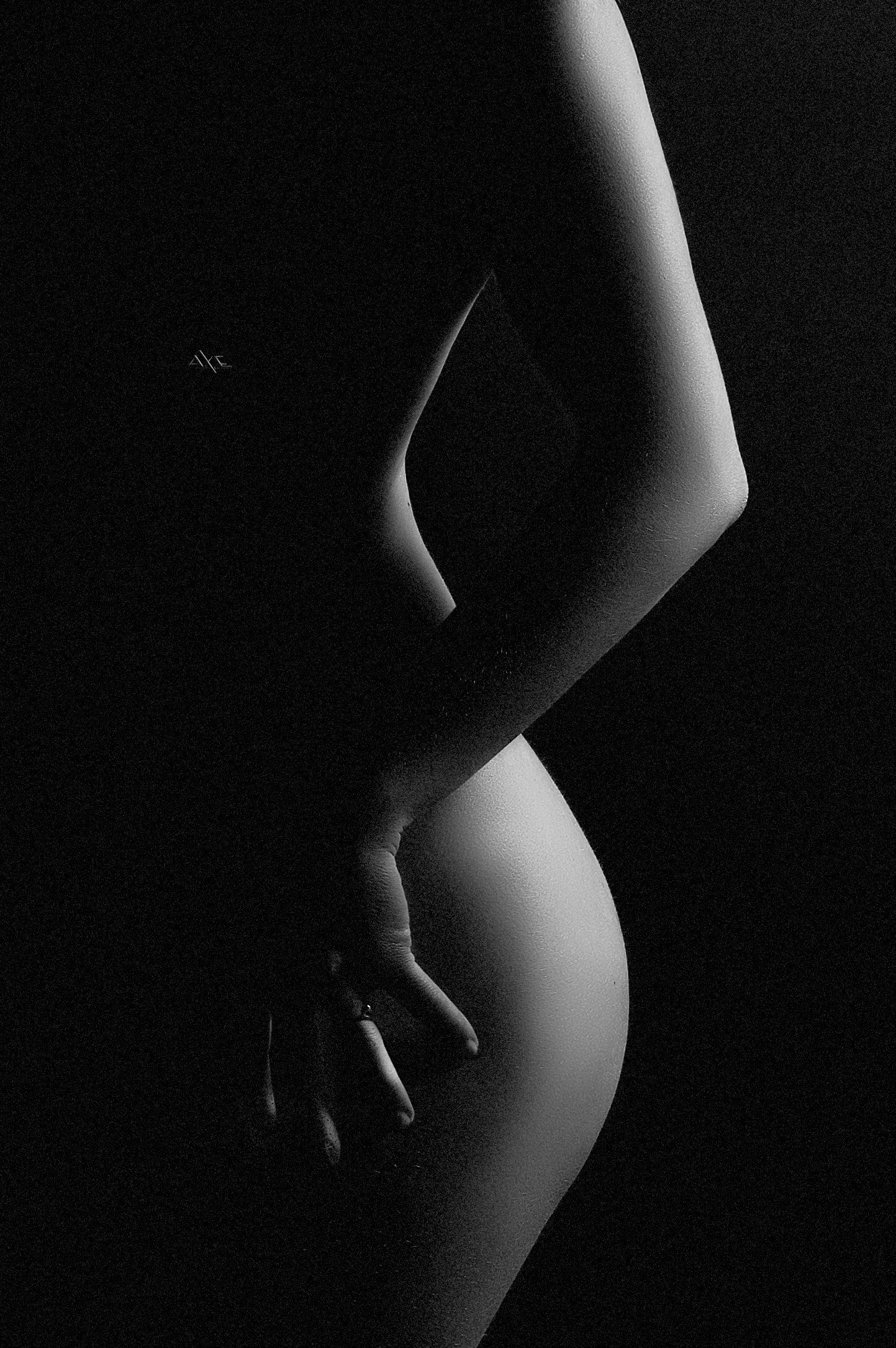 Black and white, Body, Curves, Nude, Studio, Woman, Руслан Болгов (Axe)