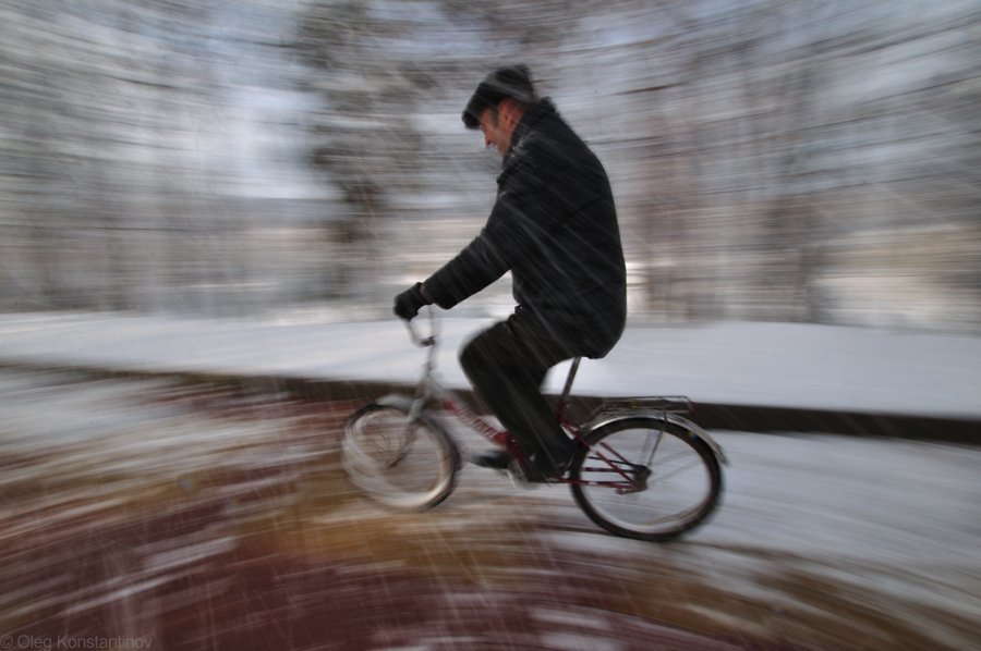 Biking, Snow, Велосипед, Олег Константинов