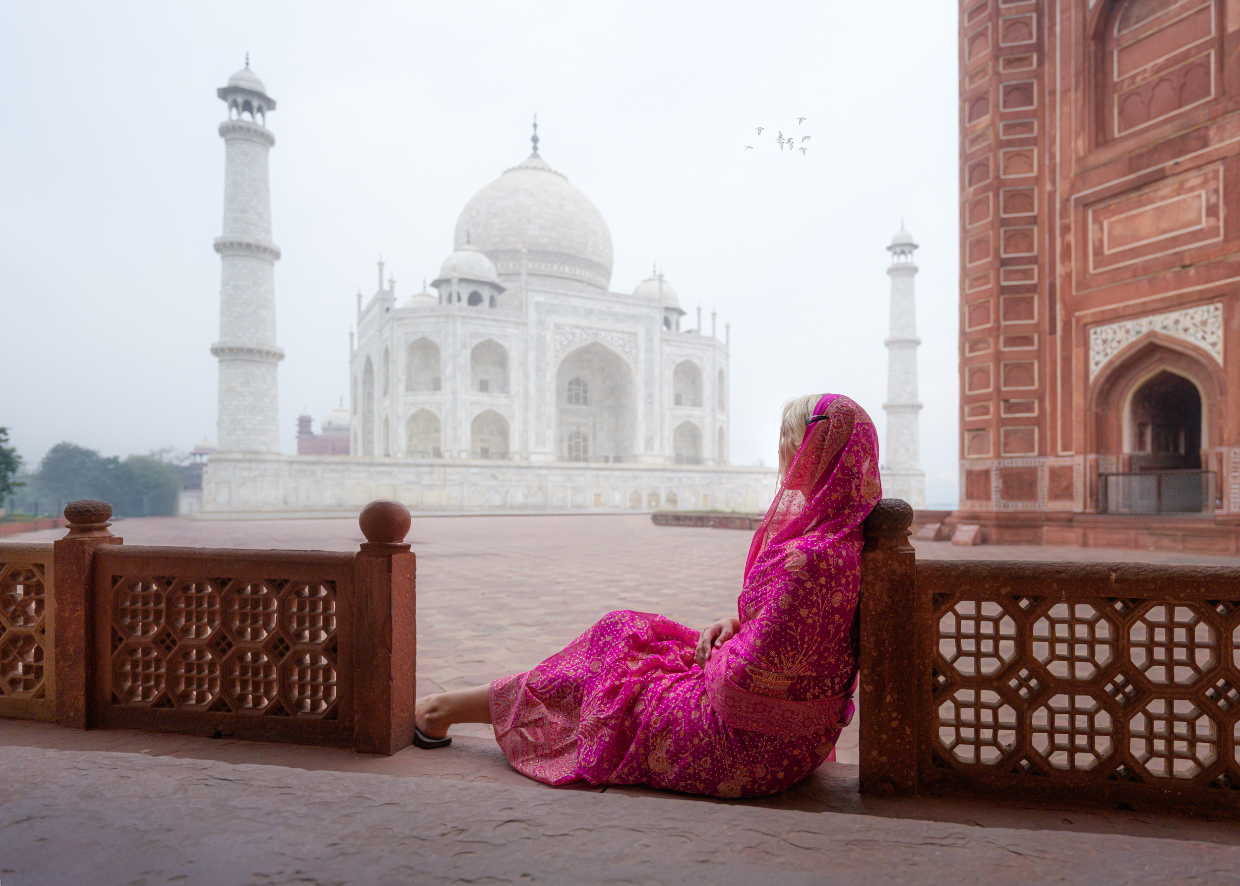 индия, стрит, india, агра, тадж махал, девушка, сари, taj, agra, Kaznov Stanislav