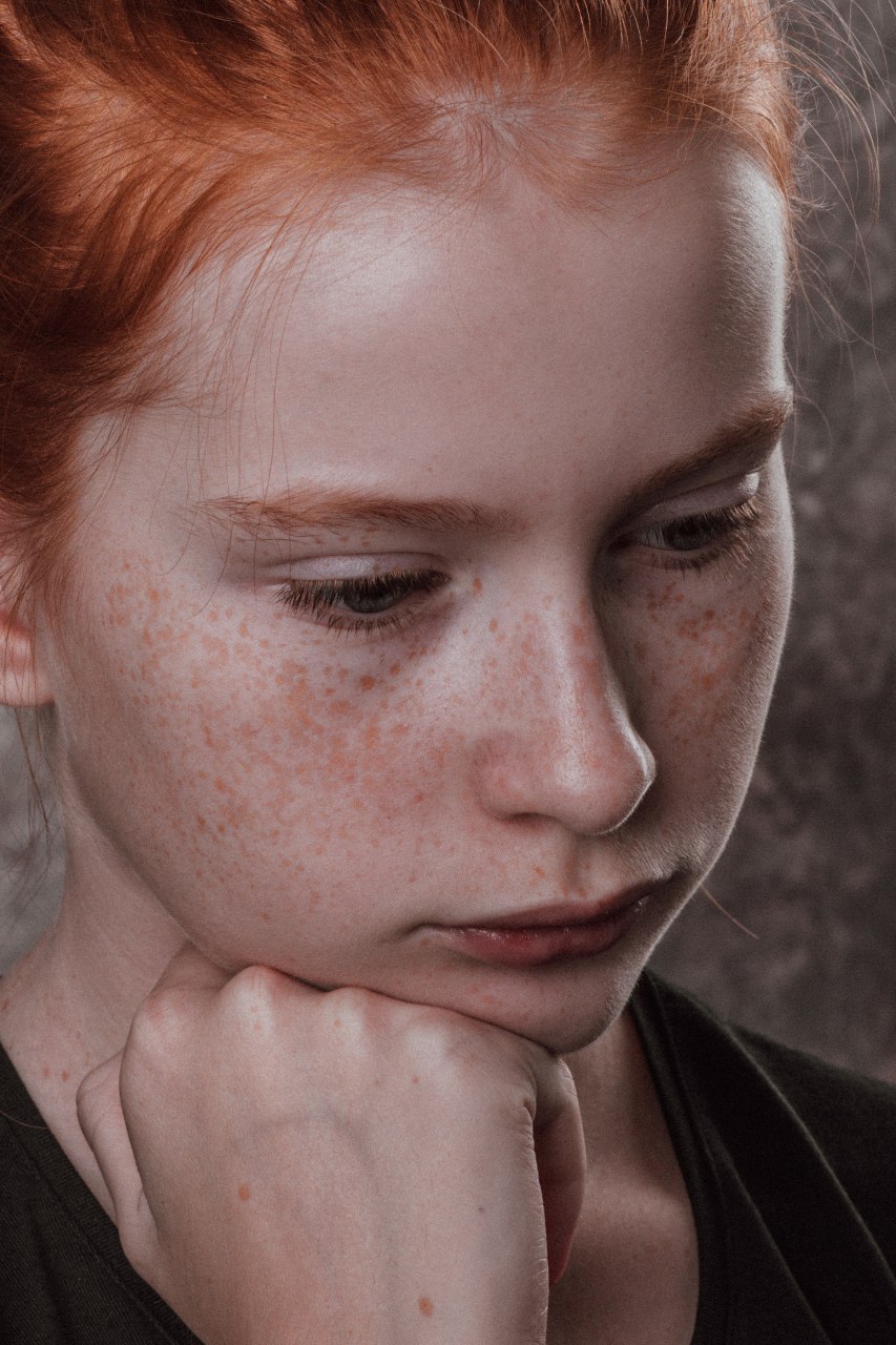 Рыжая, девочка, портрет, крупно, Егорова Наталья