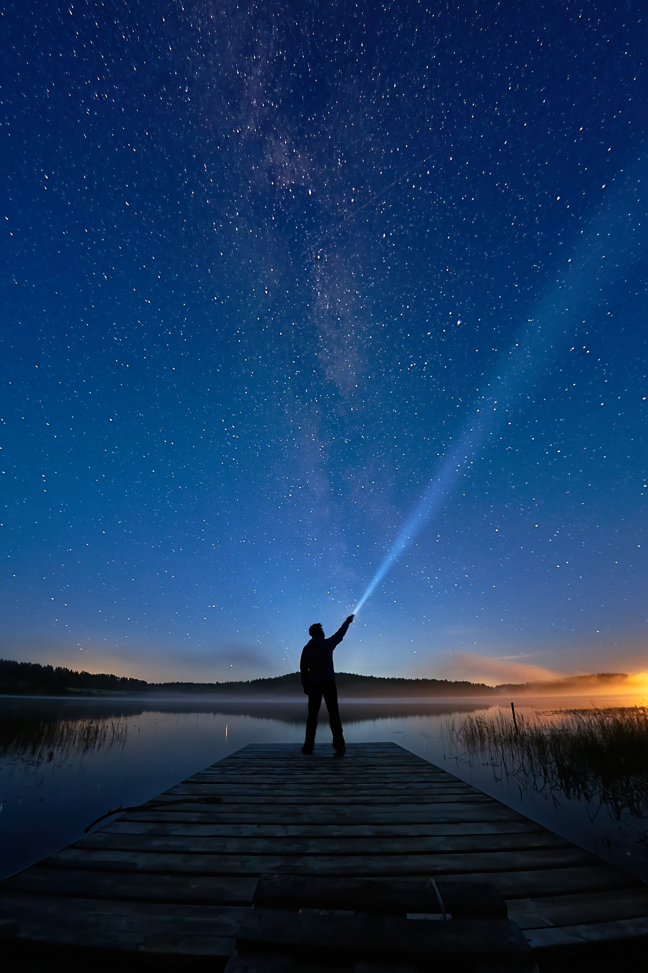 Ладога, ночь, звёзды, Млечный путь, Михаил