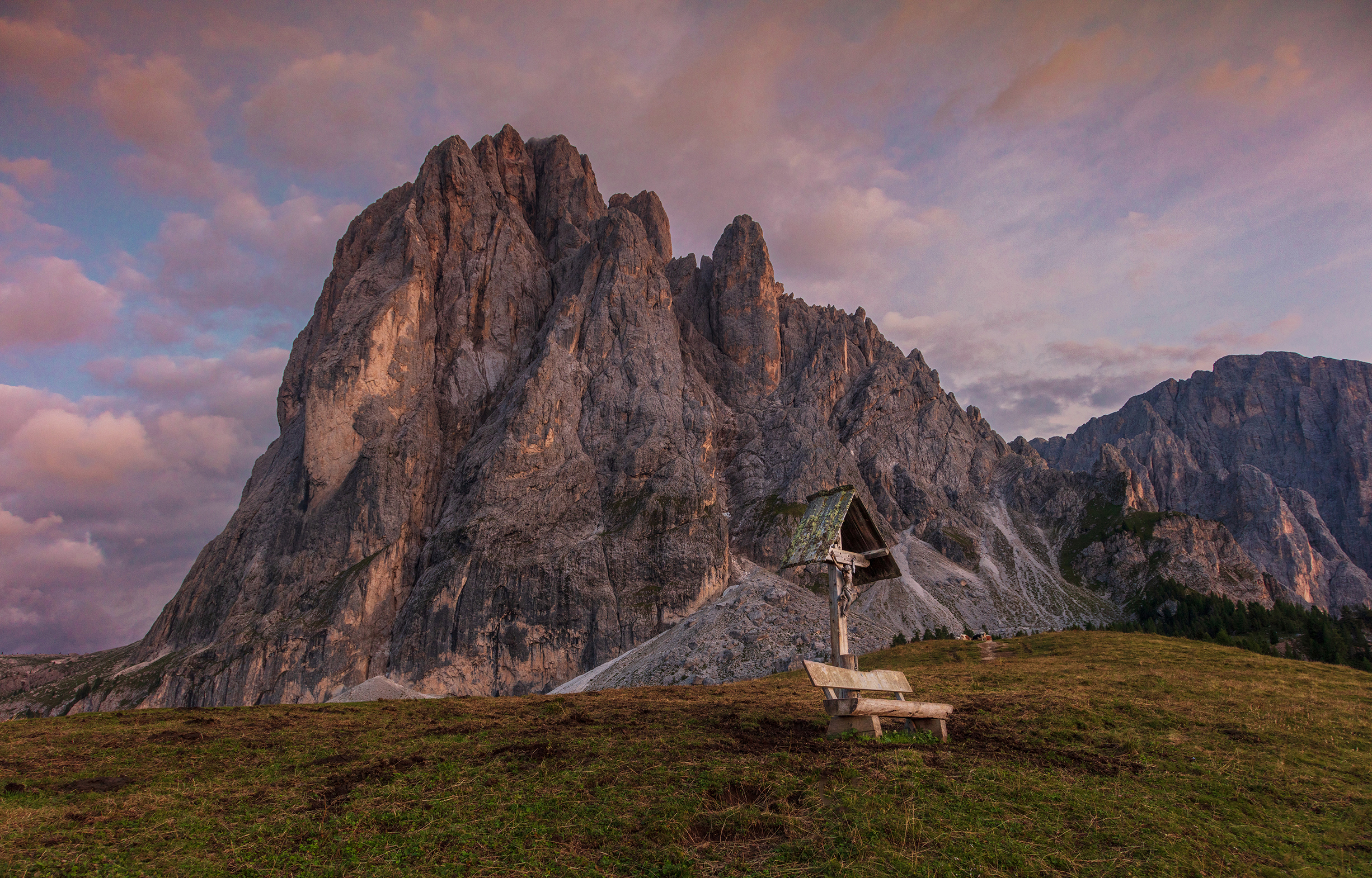 alps, mountains, autumn, sunrise, sunset, landscape, italy, dolomites,  Gregor