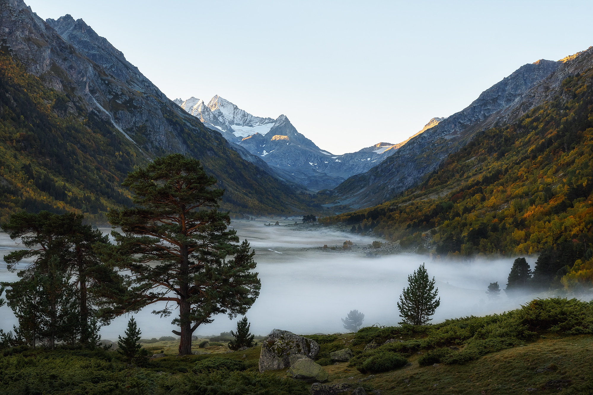 кавказ, карачаево-черкесия, горы, архыз, рассвет в горах, ущелье, туман, маруха, осень в горах, горный пейзаж, Zakharov Armen