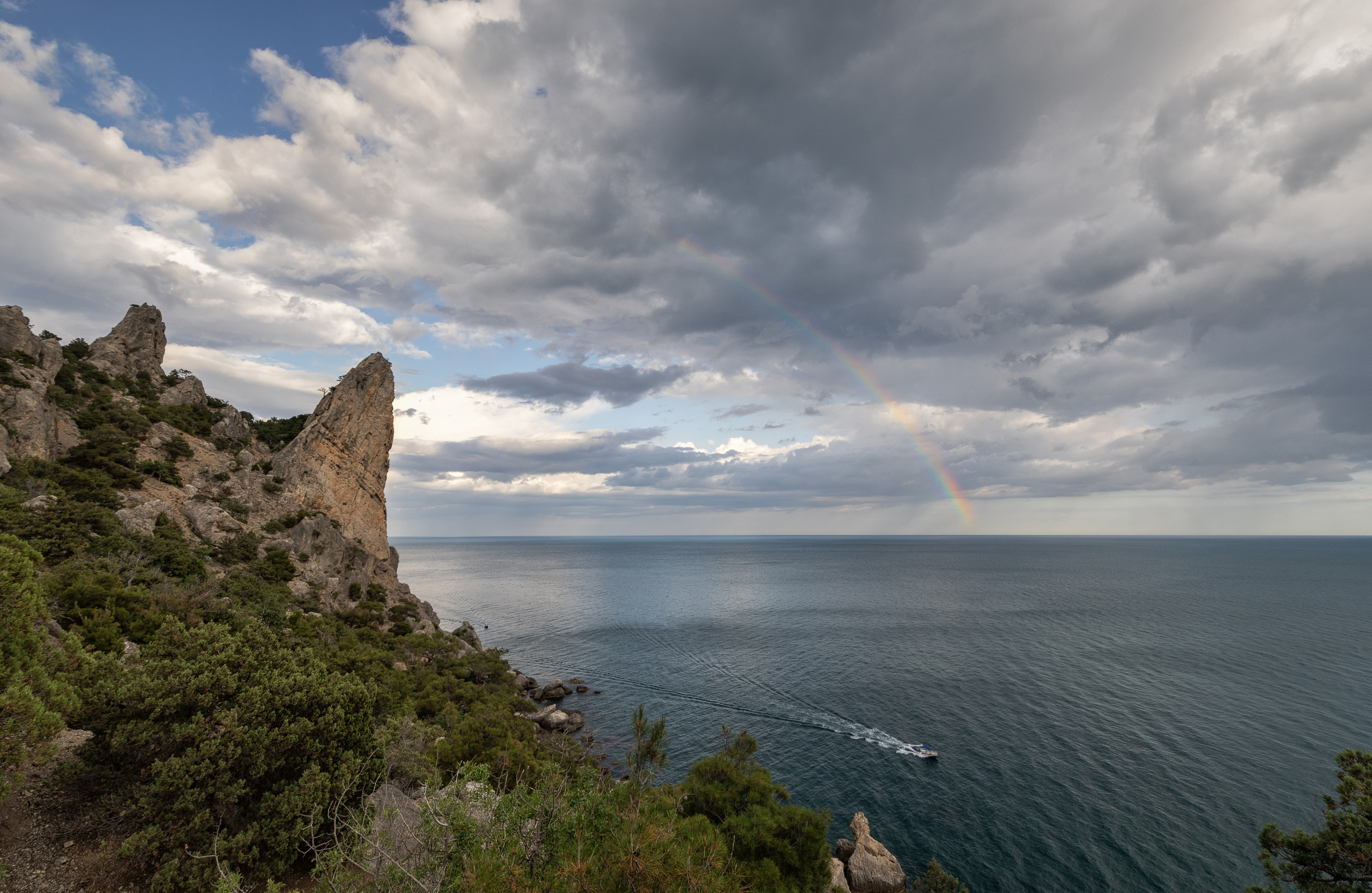 крым, море, черное, радуга, Татьяна Феденкова