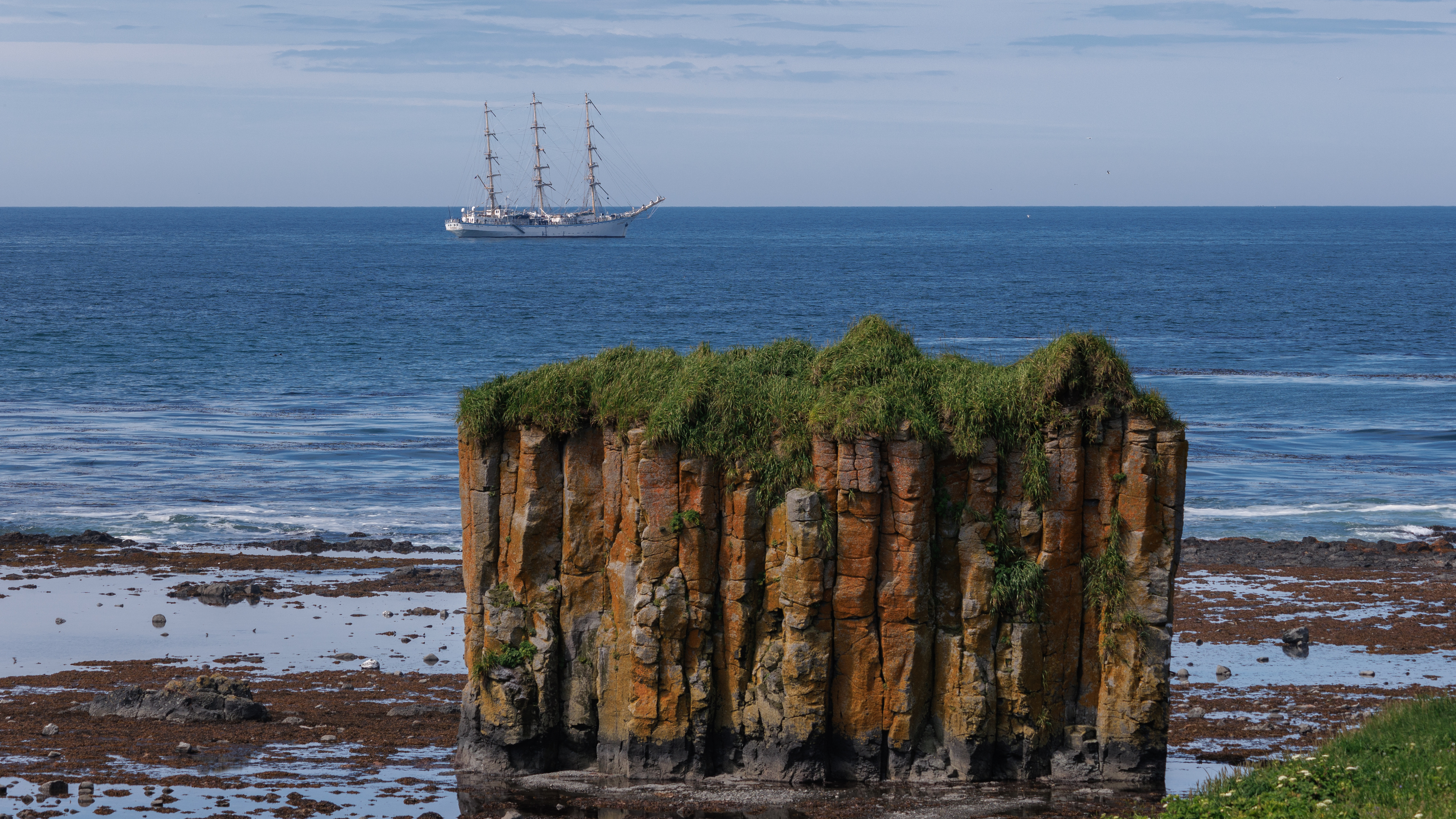 утро, командоры, парусник, остров беринга, Vladimir goiiiguk