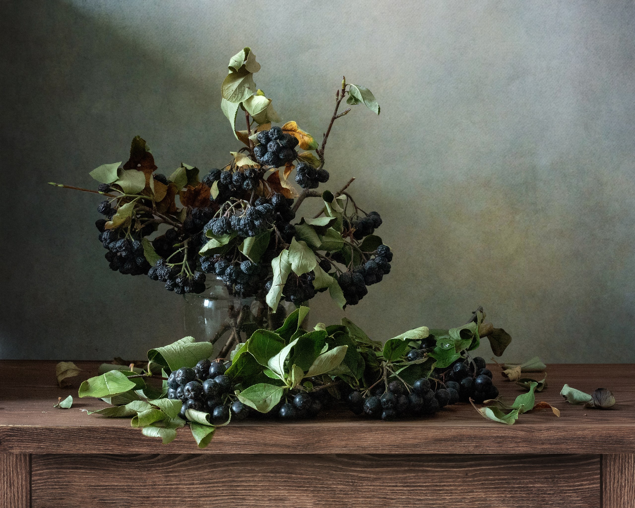 натюрморт, букет, рябина, Ирина Зиннурова
