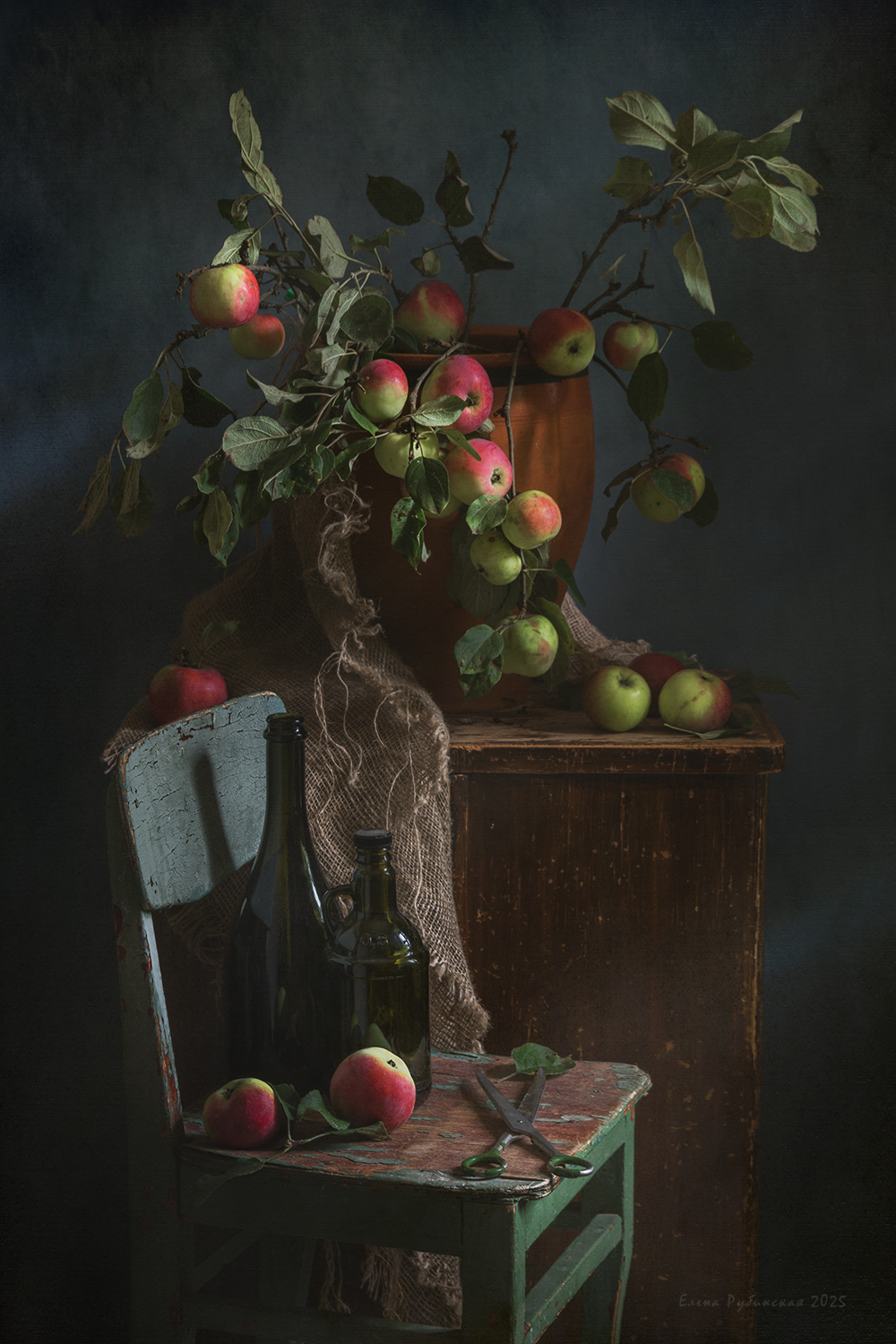 яблоки, кострома, натюрморт, Елена Рубинская