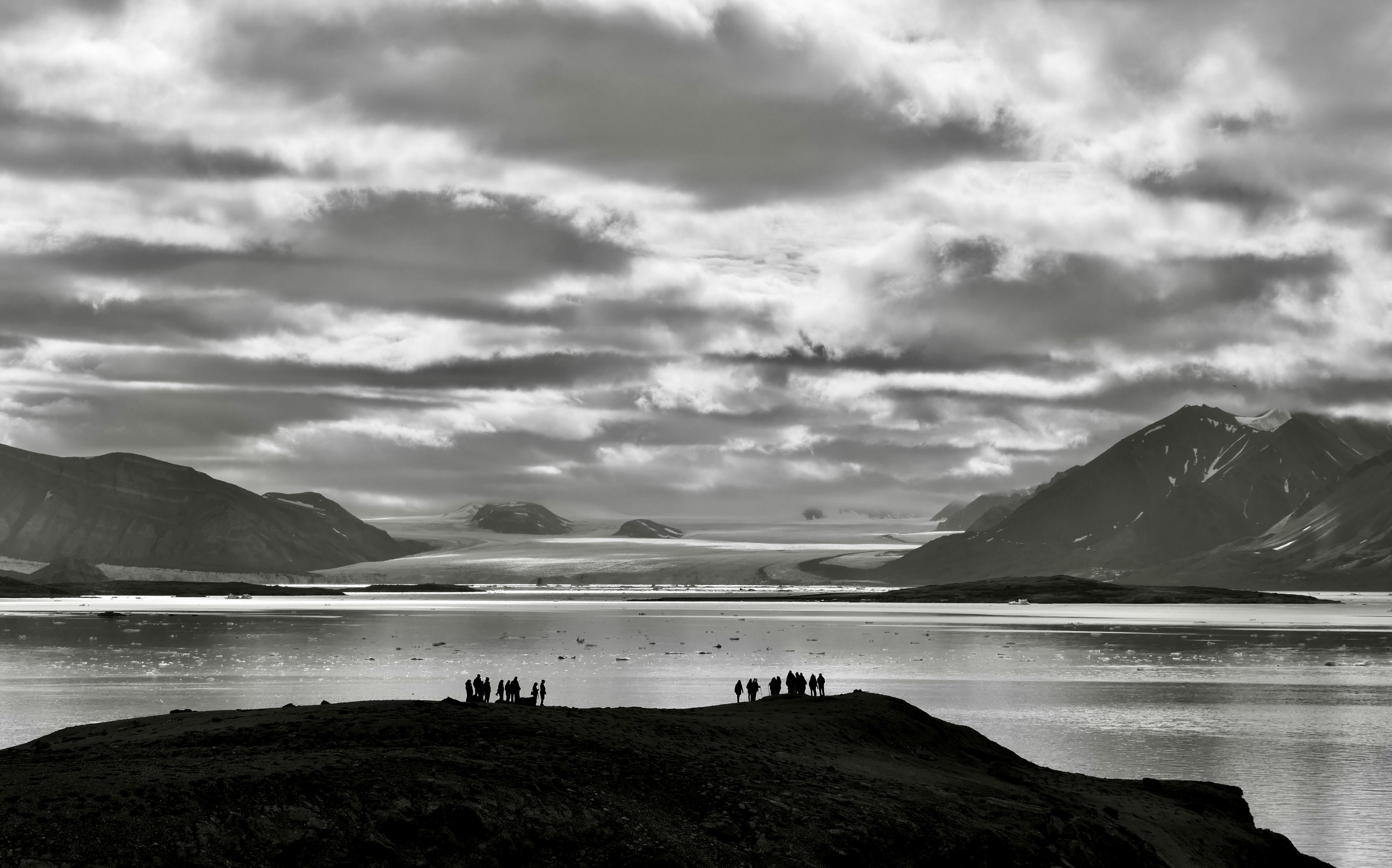 Landscapes, Svalbard, Nature, People, Mountain, Glacier, Fjords, , Povarova Ree Svetlana