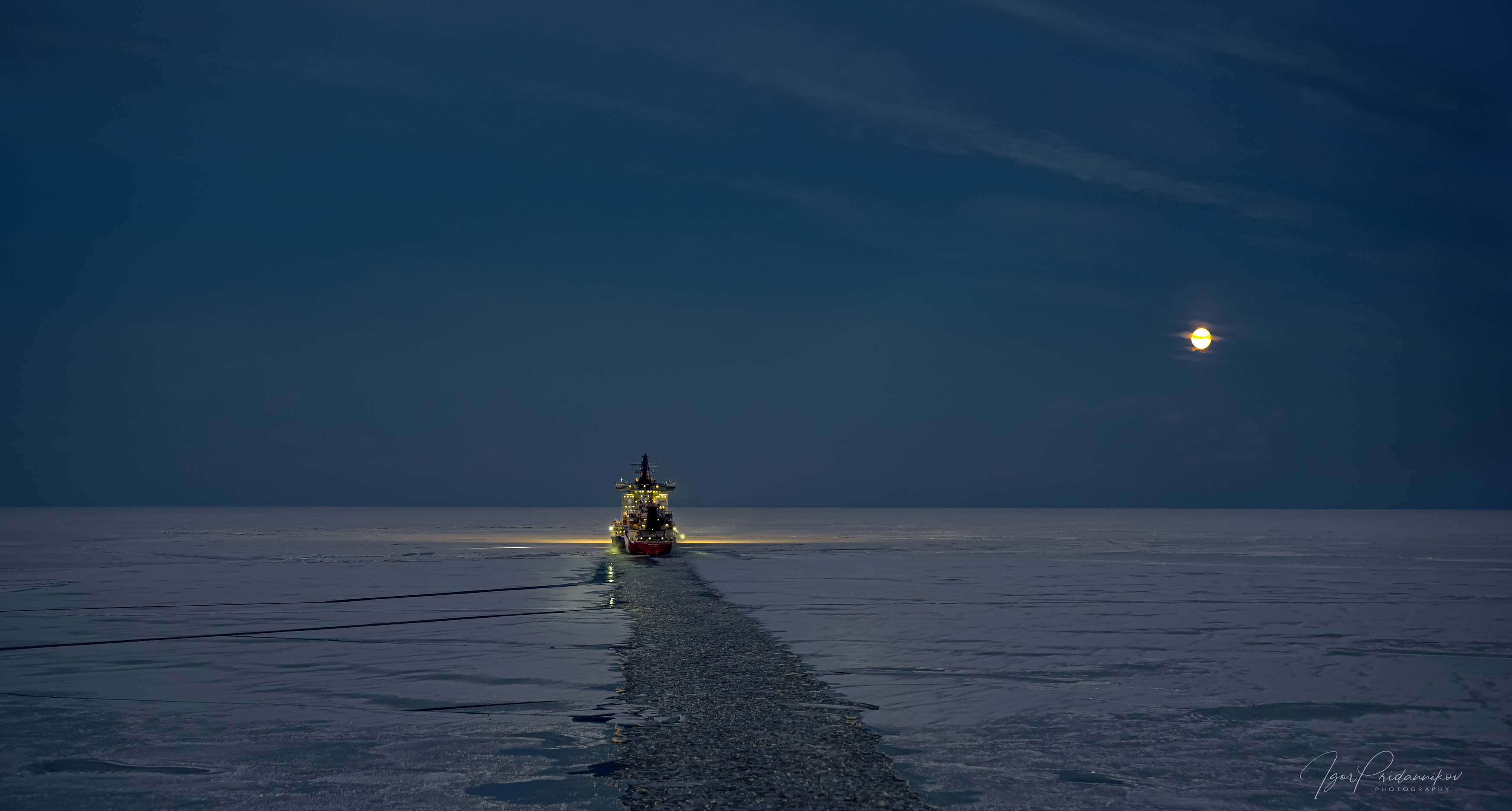 проводка, ледокол, арктика, север, Игорь Приданников
