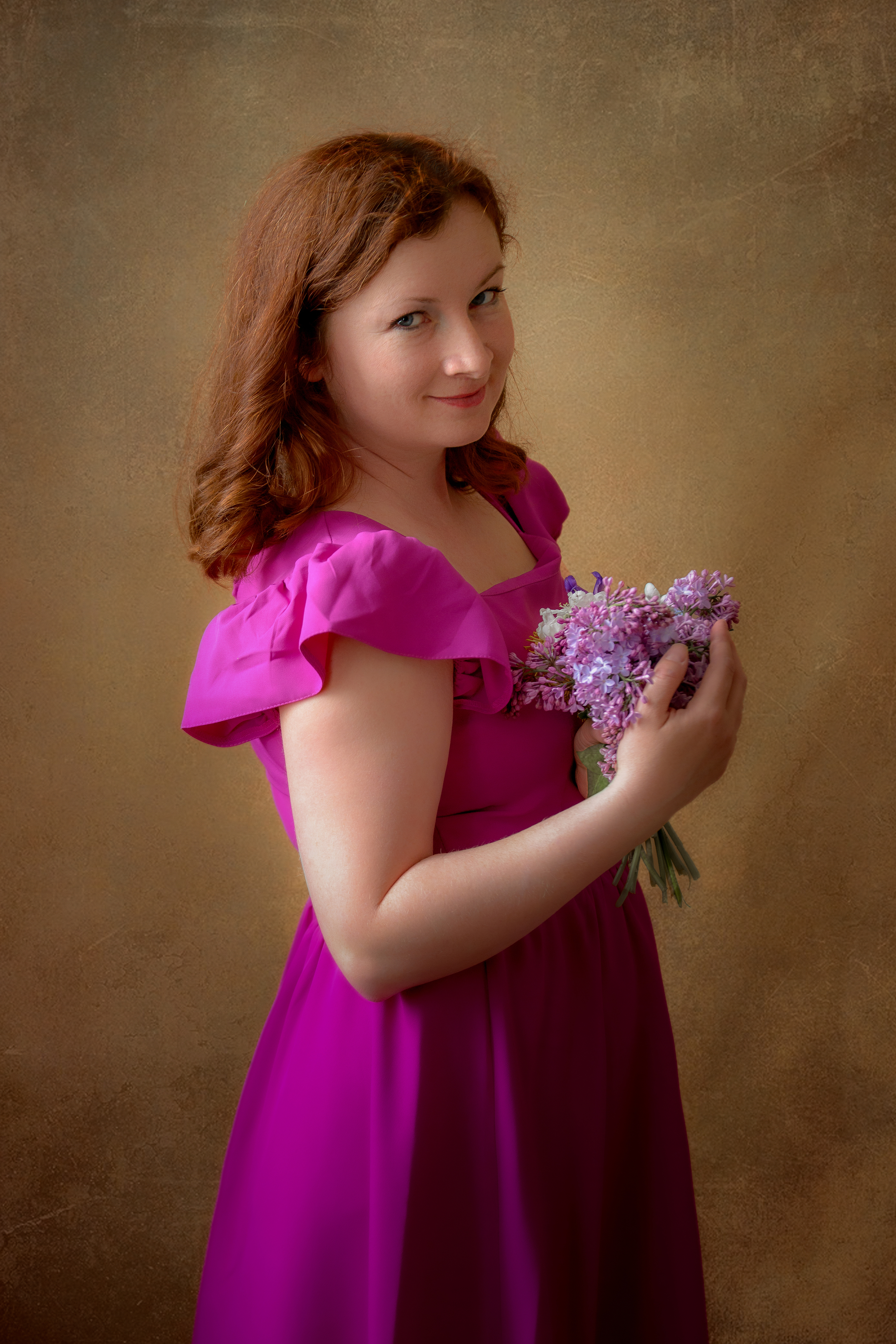 Девушка с сиренью,красивая девушка  с сиренью,, Владимир Крышковец