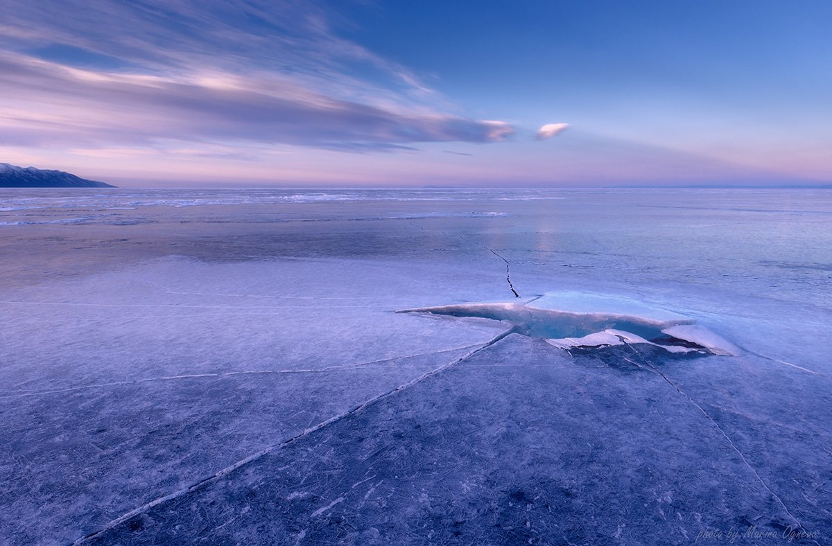 Baikal landscape, Байкал зимой, Зимний Байкал, Лед на Байкале, Марина Огнева
