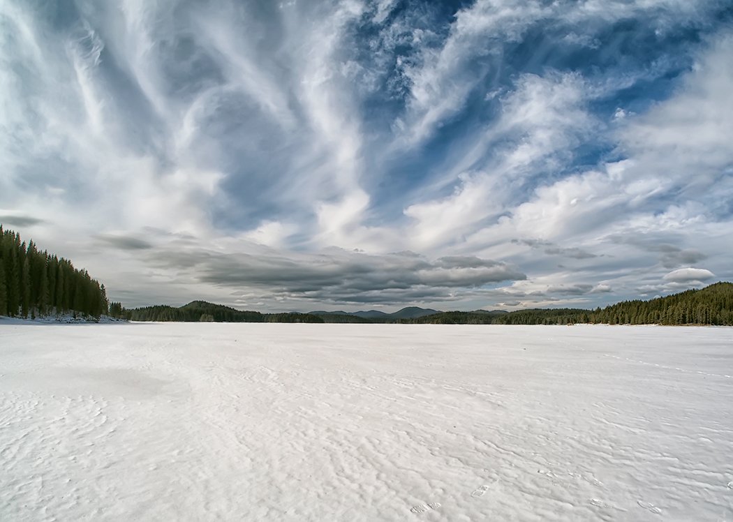 Frozen;, Lake;, Sky;, Димитър Стоянов