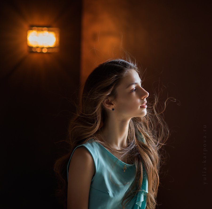 portrait, girl, light, Юлия Карпова