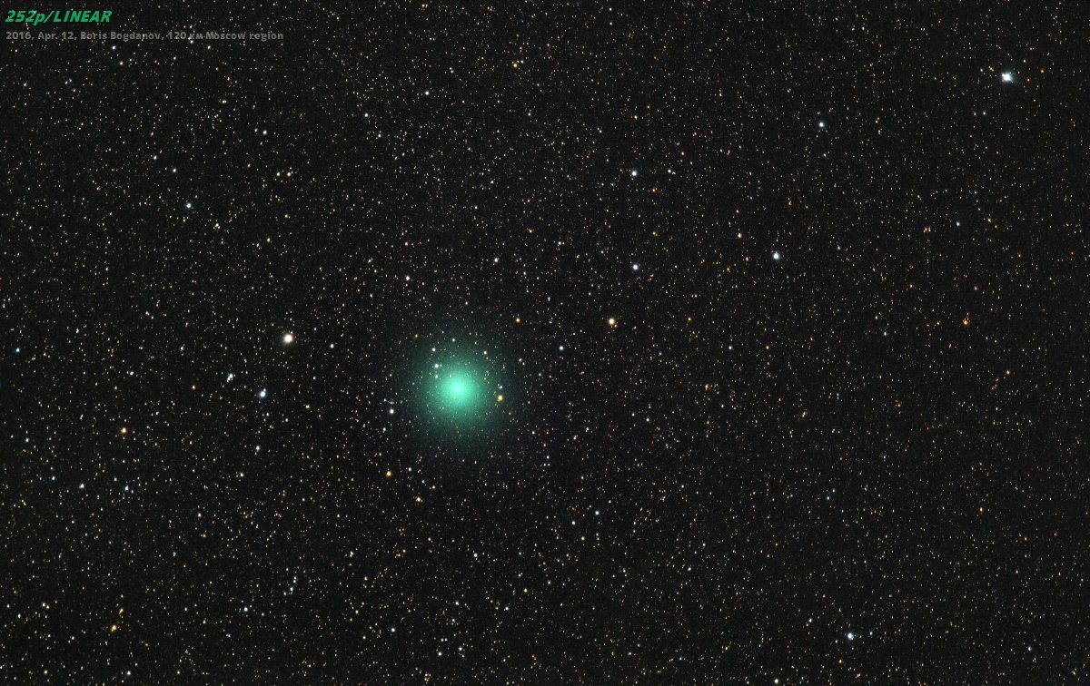 2016, 252p linear, апрель, комета, космос, Борис Богданов