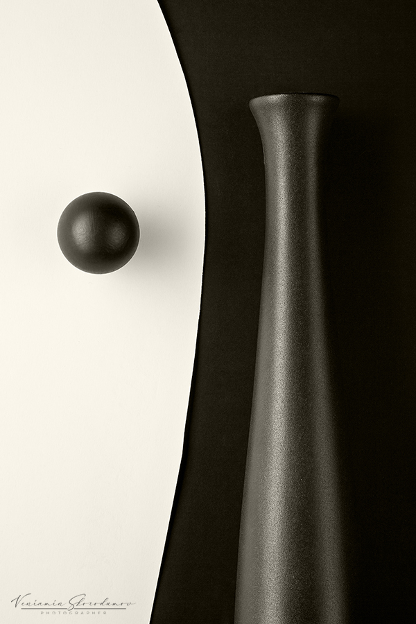 натюрморт, белое, чёрное, vensk, Скородумов Вениамин