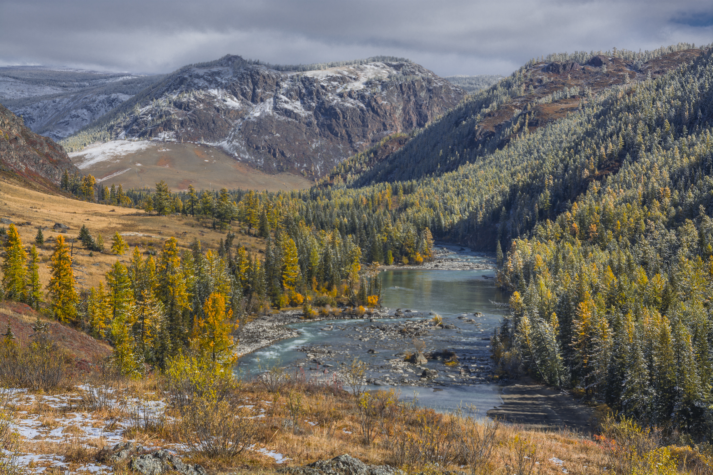 россия, горный алтай, река чуя, осень, Андрей Поляков
