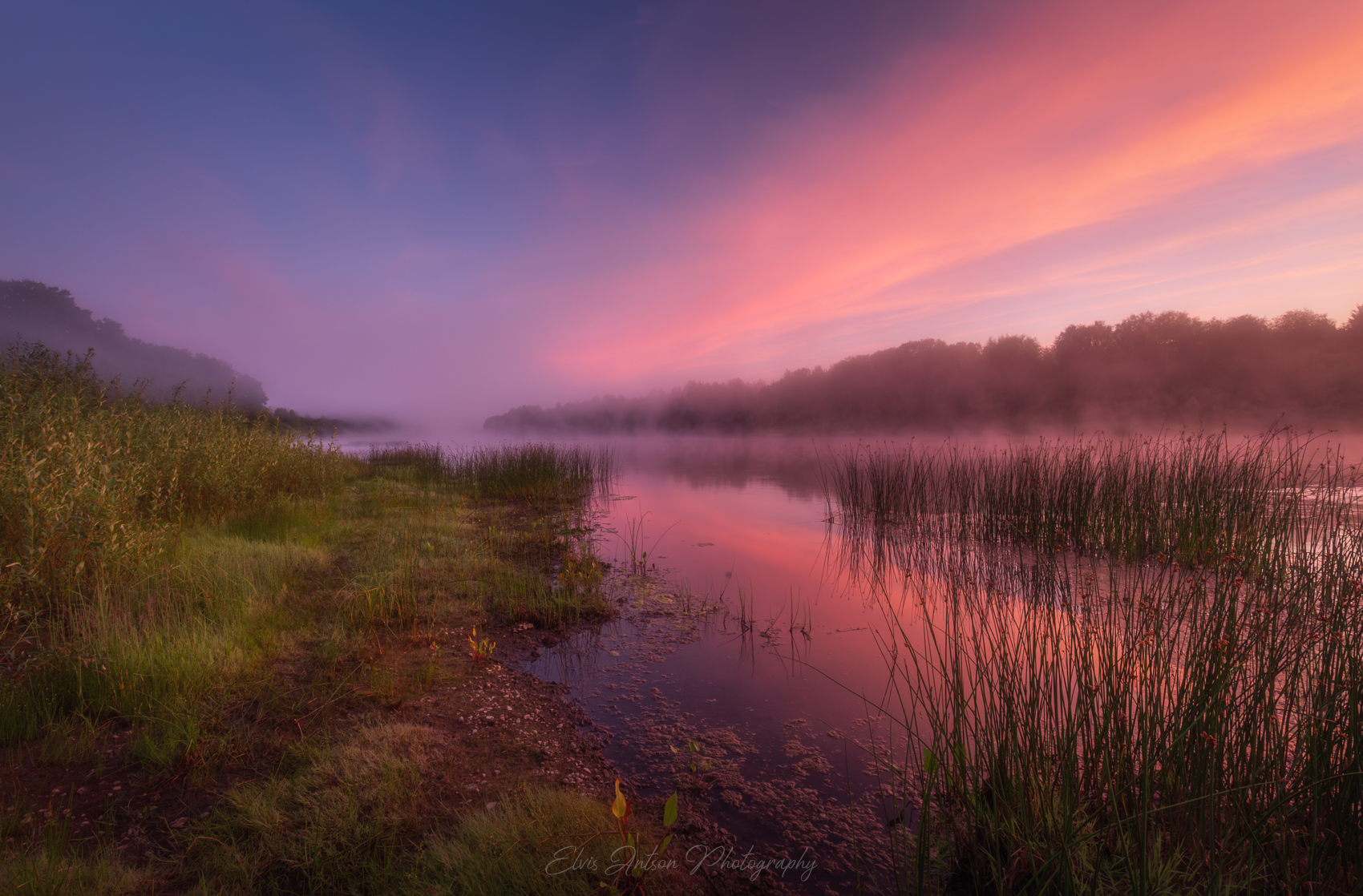 пейзаж, природа, рассвет, туман, кологрив, Antson Elvis