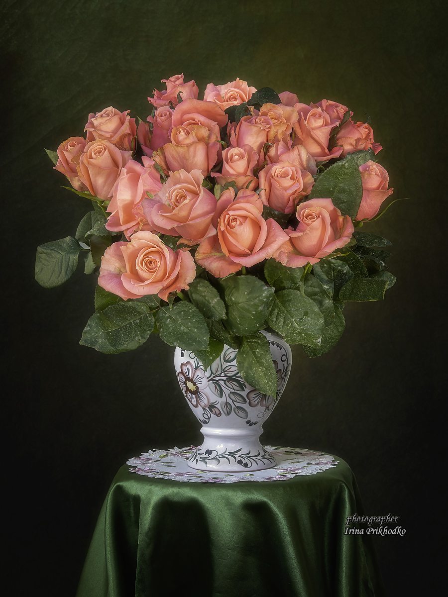 натюрморт, цветы, розы, букеты, Приходько Ирина