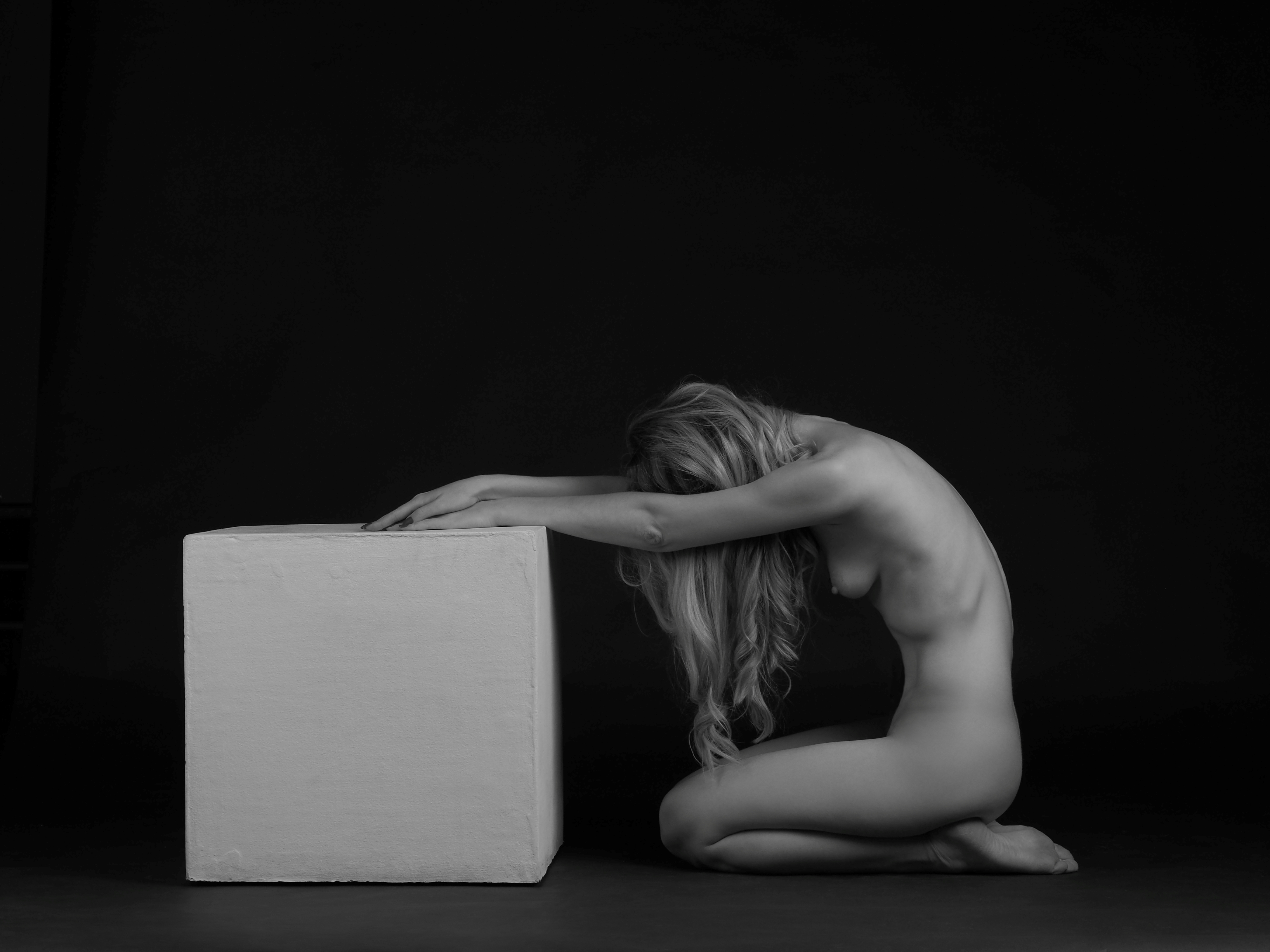 Девушка, ню, обнажённая, пластика тела, ч/б, грудь, изящная, прекрасная, Вязовцев Андрей