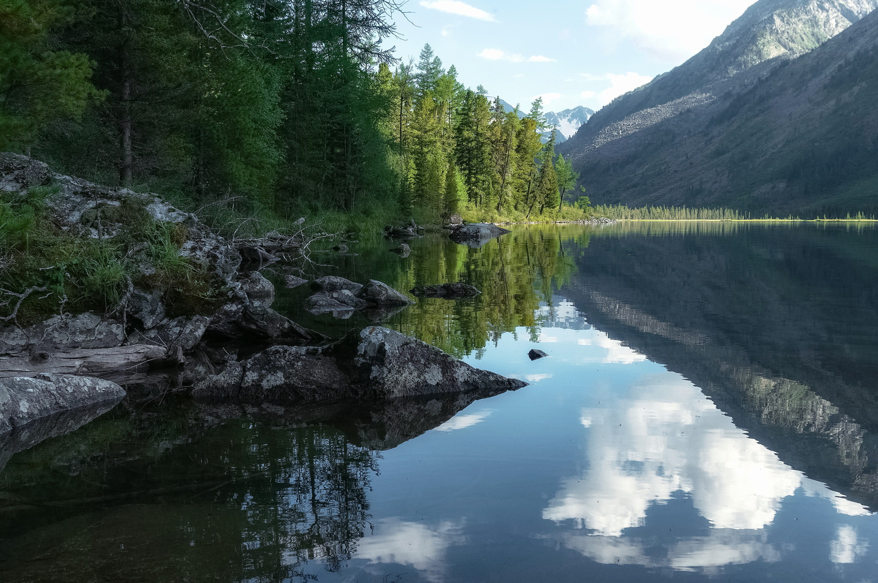 алтай, мультинское озеро, свет, камни, Марина Фомина