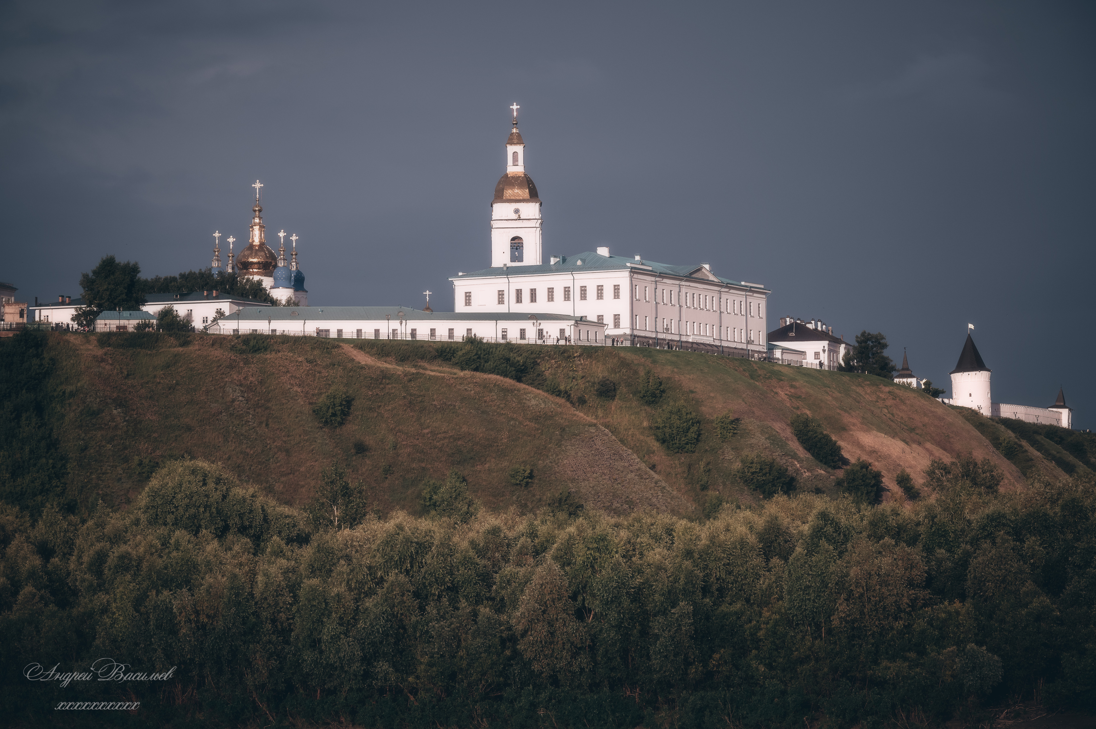 городской пейзаж, архитектура, соборы, Тобольский кремль, Васильев Андрей