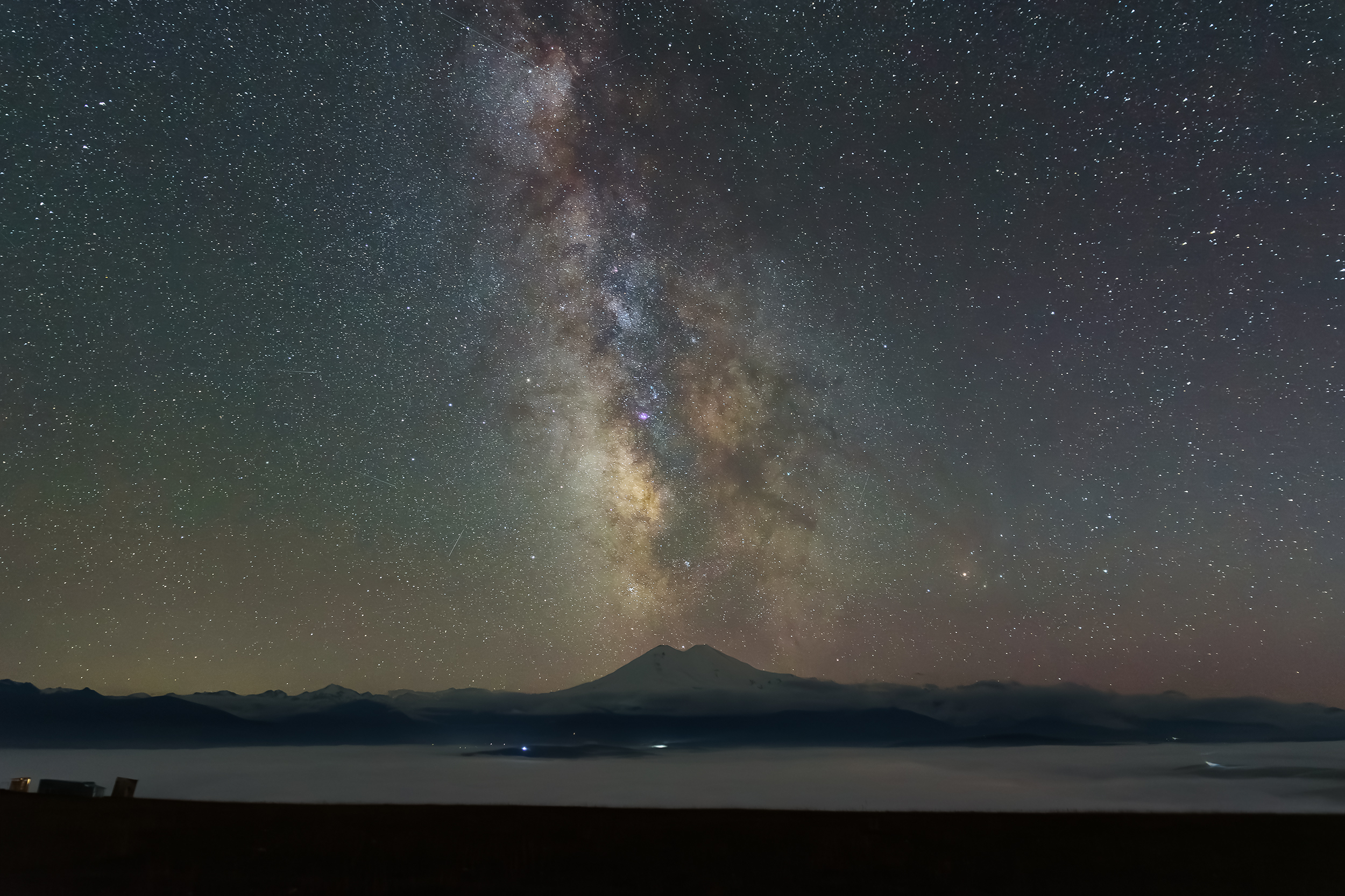 кавказ, горы, кабардино-балкария, кбр, эльбрус, ночь, ночь в горах, млечный путь, звездное небо, milkyway, Zakharov Armen