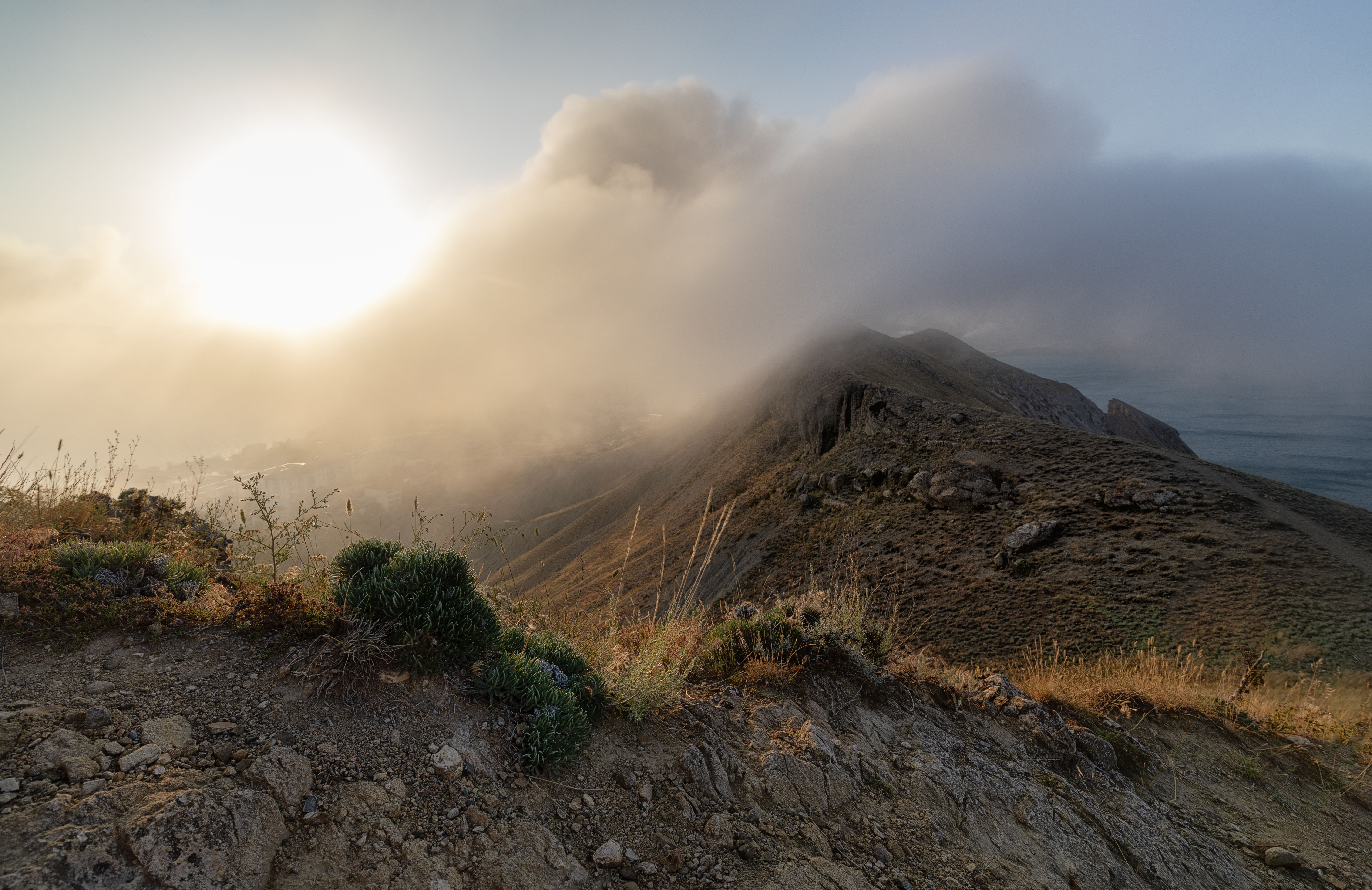 крым, орджоникидзе, море, черное, облако, туман, киммерия, Татьяна Феденкова