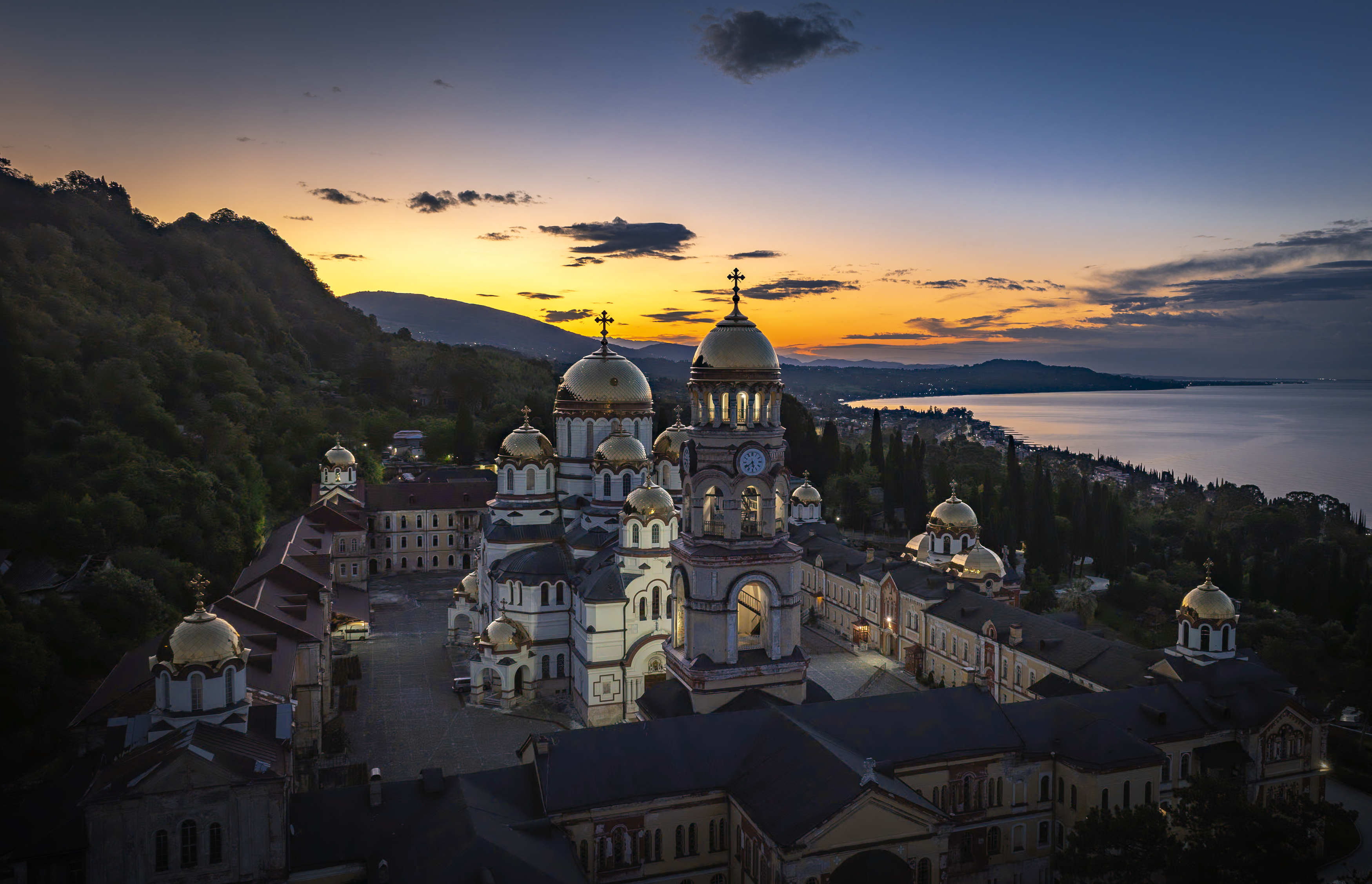 новый афон, рассвет, абхазия, новоафонский монастырь, Игорь Юркин