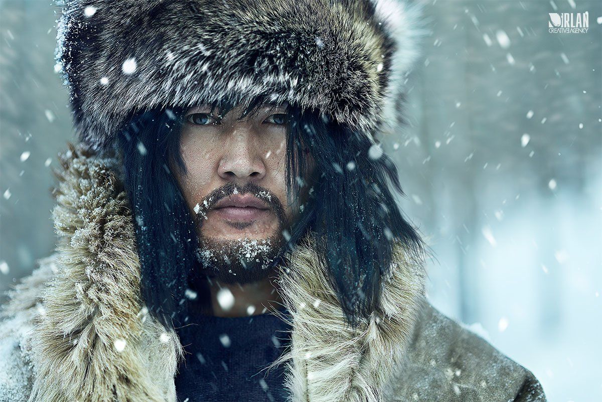 Actor, Battur, Cold, Fur, Man, Mongolia, Mongolian, Portrait, Snow, Winter, ganzorig miimaa