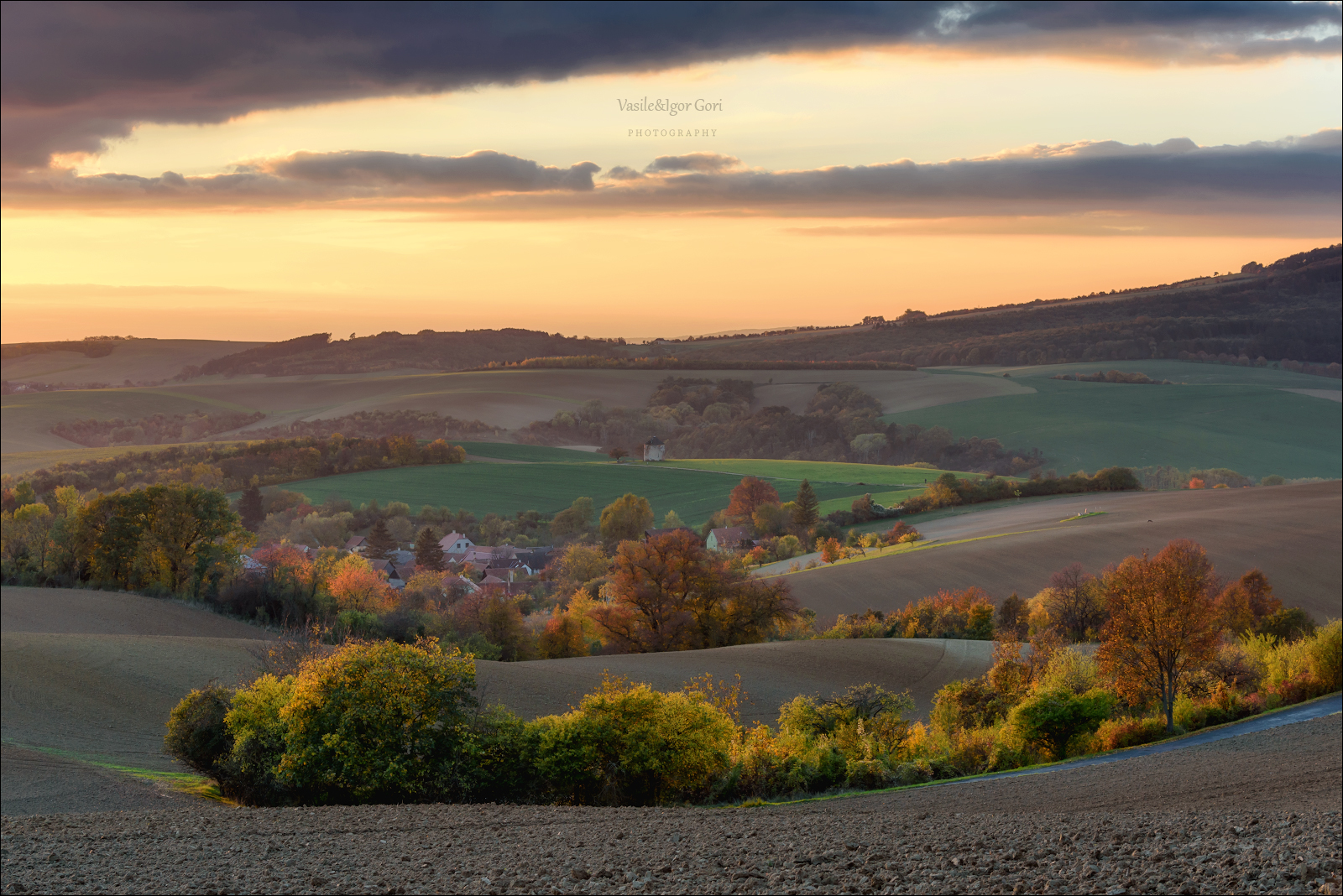 южная моравия,пейзаж,волны,ветряк,линии,south moravian,lines,мельница,свет,czech,осень,чехия,landscapes,поле,windmill,кунковице, Гори Василий