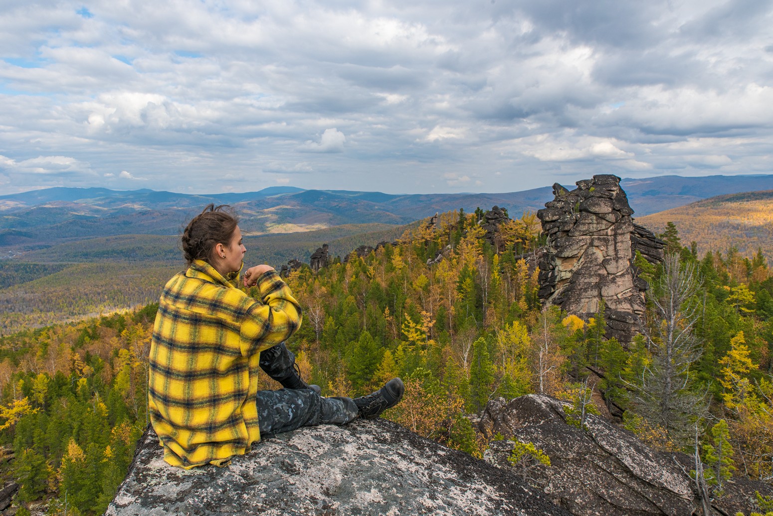 хомус, девушка, игра, осень, скалы, Юрий Мальцев