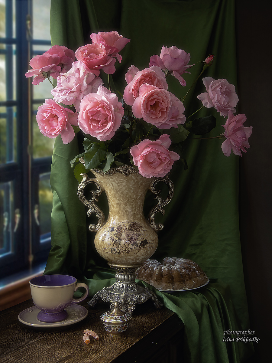 натюрморт, цветы, букеты, розы, Приходько Ирина