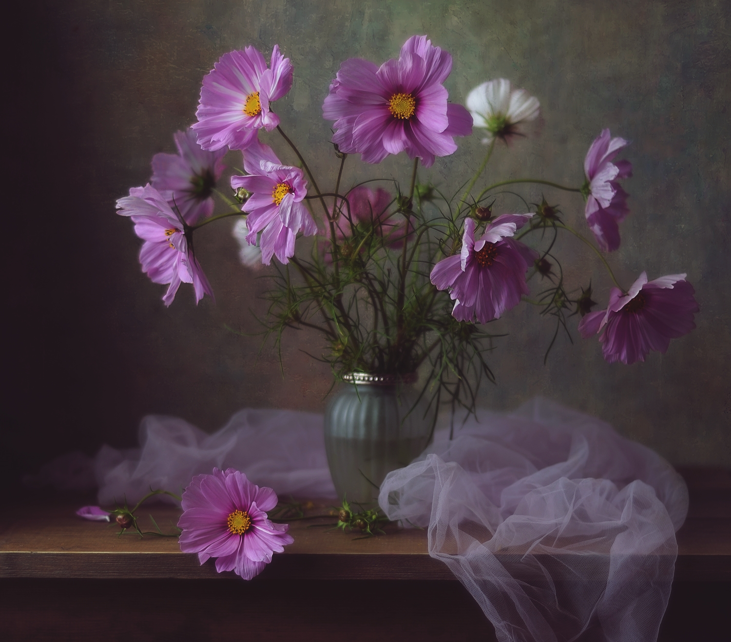 натюрморт,цветы,осень,космея, Наталия К