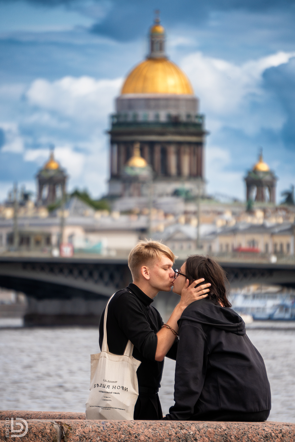 петербург, город, собор, исаакий, поцелуй, Дмитрий Бакулин