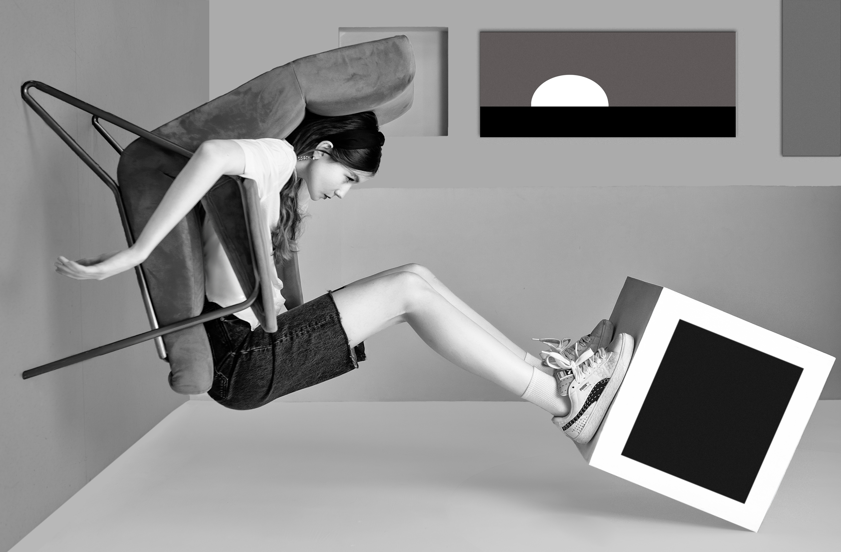 студия , абстракция, молодая девушка, Алексей Плешков