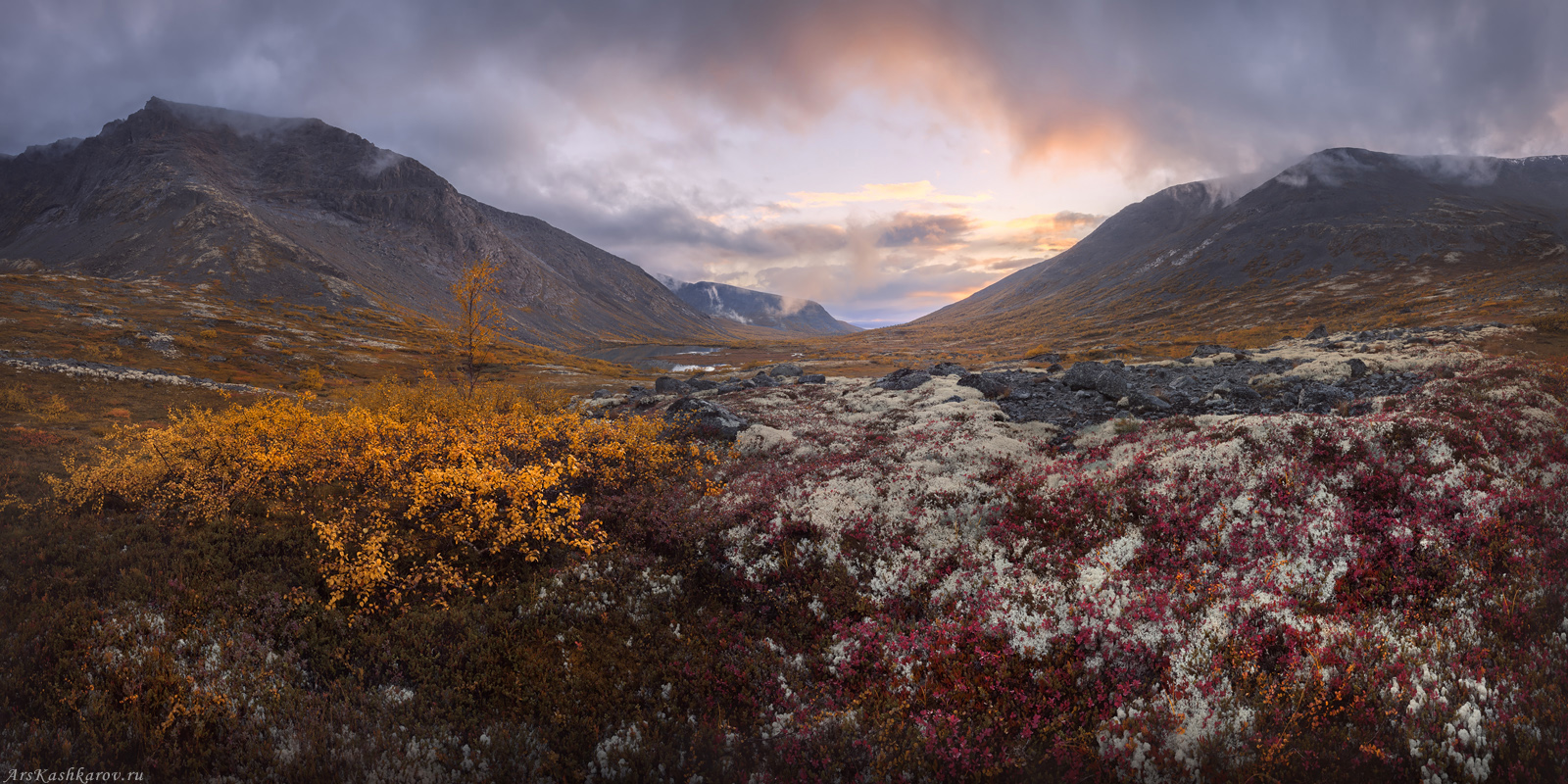 хибины, кольский, тундра, малая белая, долина, горы, мурманская область, арктика, Арсений Кашкаров