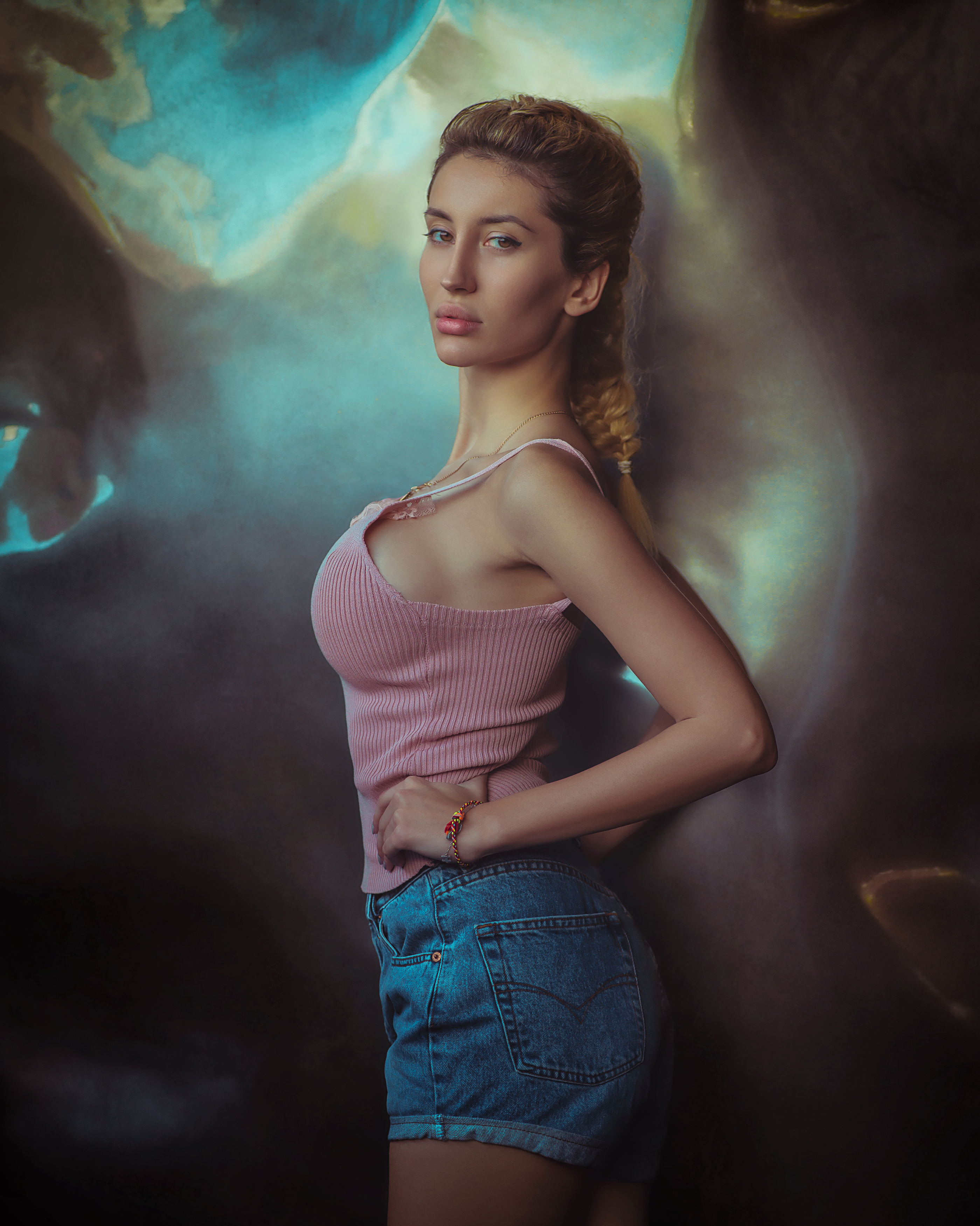 girl, model,hot, studio, portrait, black, light, young, summer, sexy, Frost Stanley