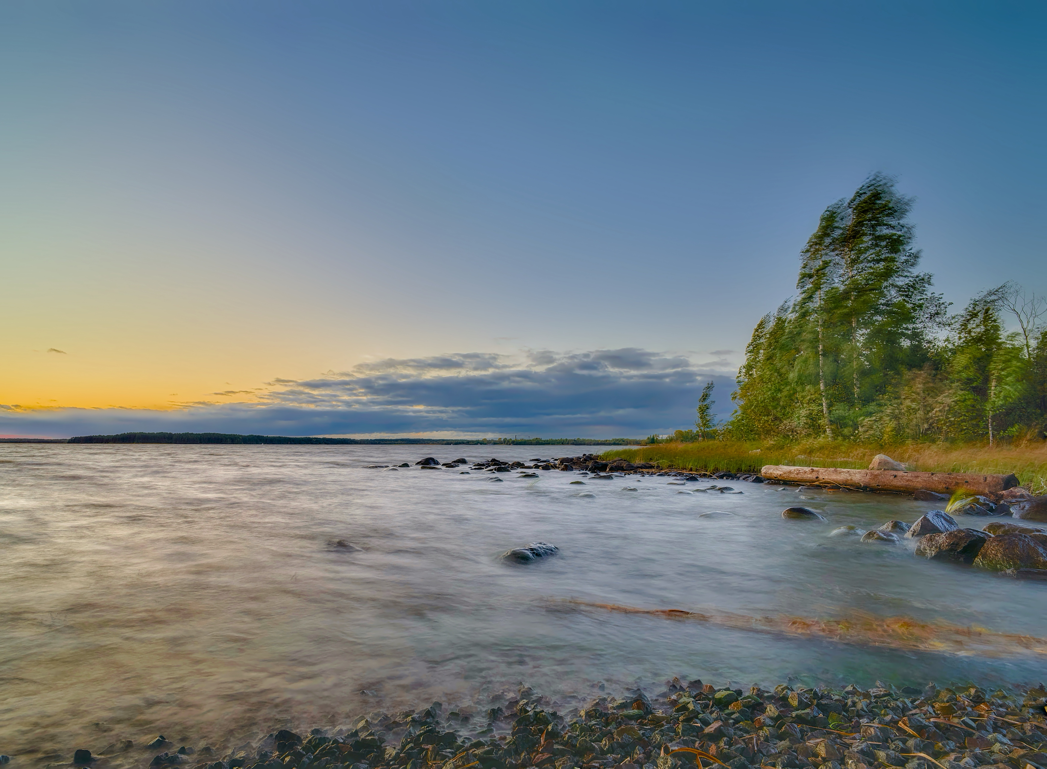 закат озеро прибой шторм, Igor Shishpanov