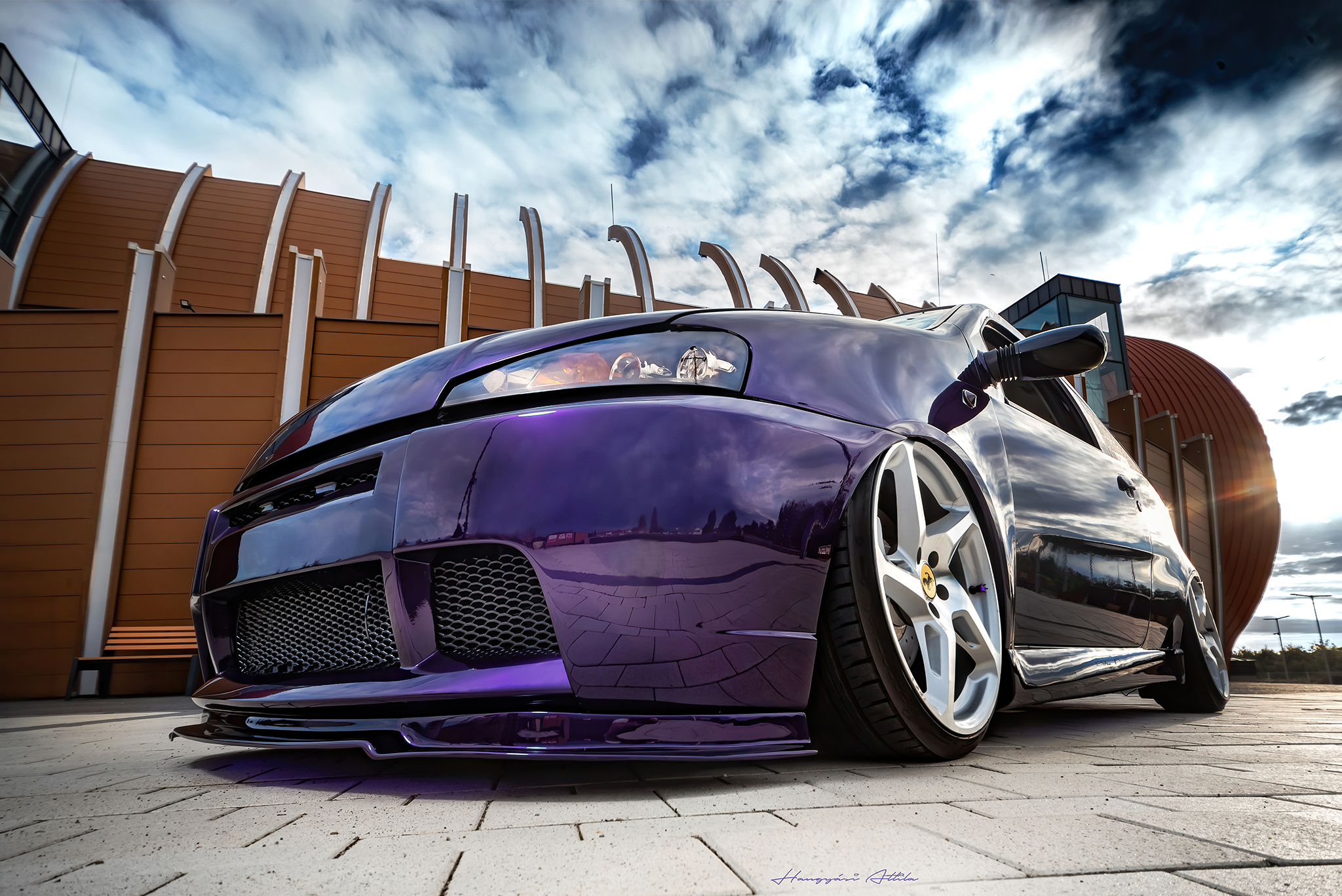punto, fiat, purple, Hangyasi Attila