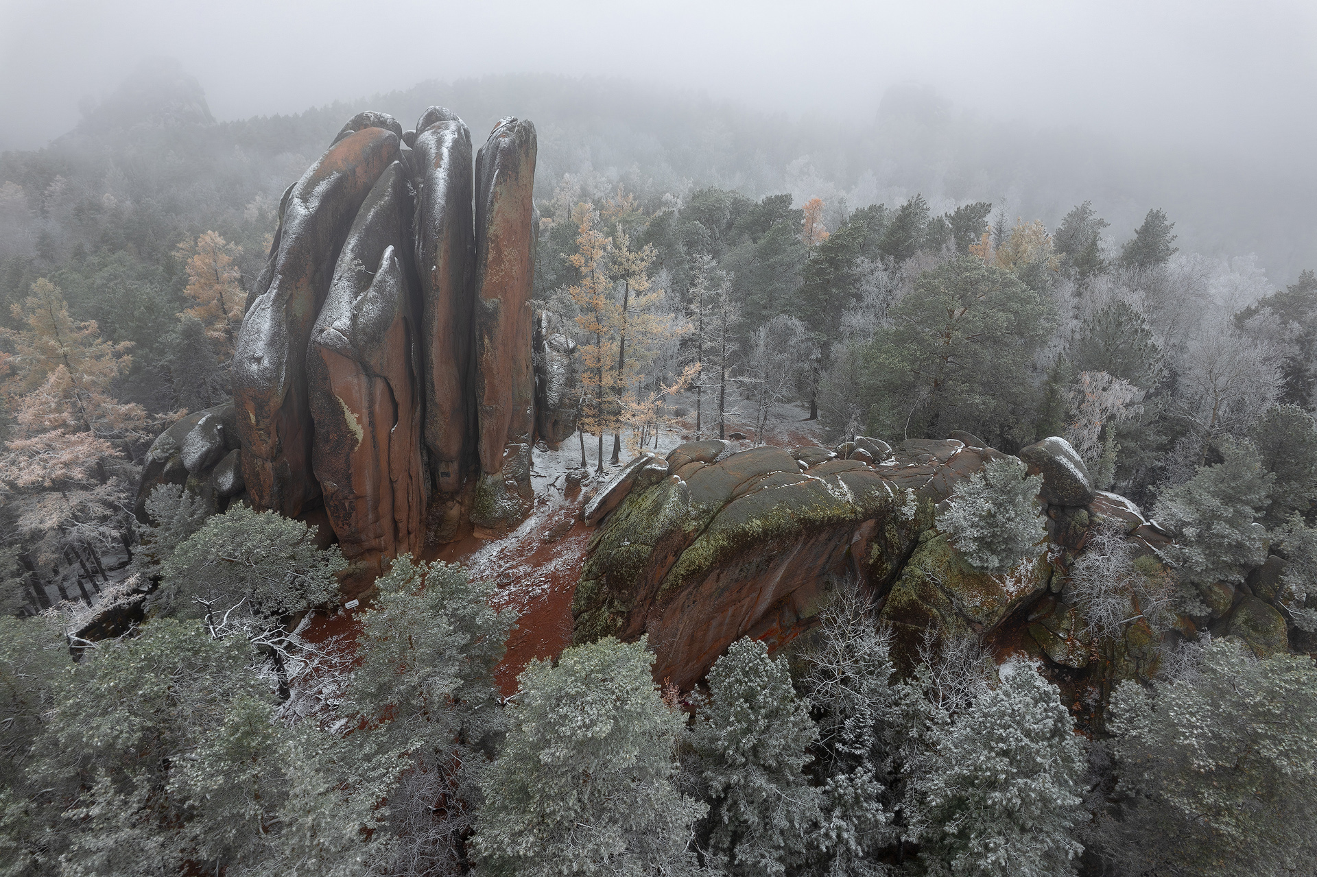 столбы, перья, красноярск, сибирь, зима, красноярские столбы, Александр Нерозя