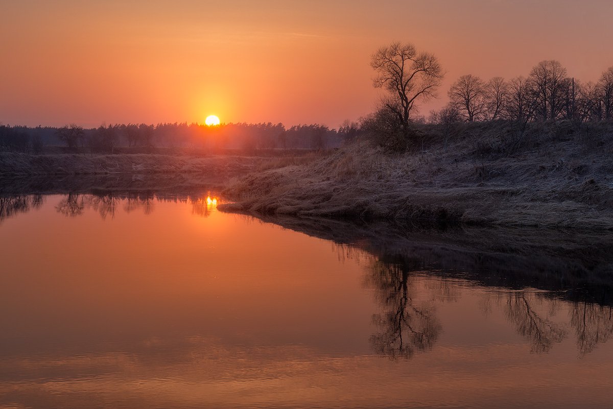 Spring, Latvia, River, Sunset, Landscape, Arturs Barzdis
