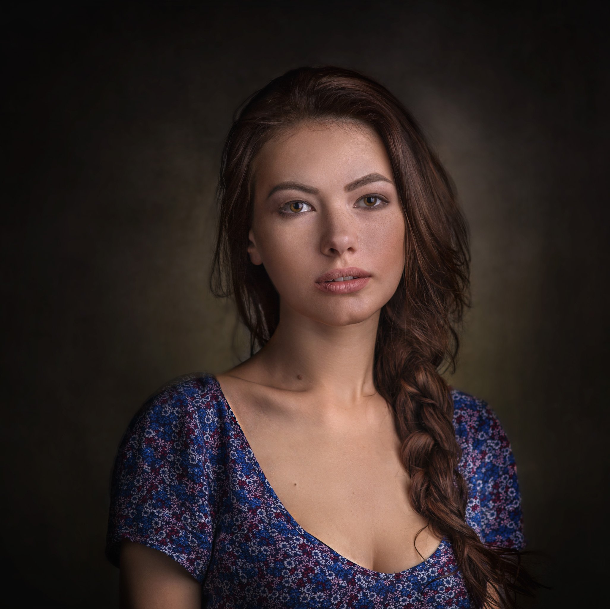 портрет девушки, студия, Бутвиловский Дмитрий