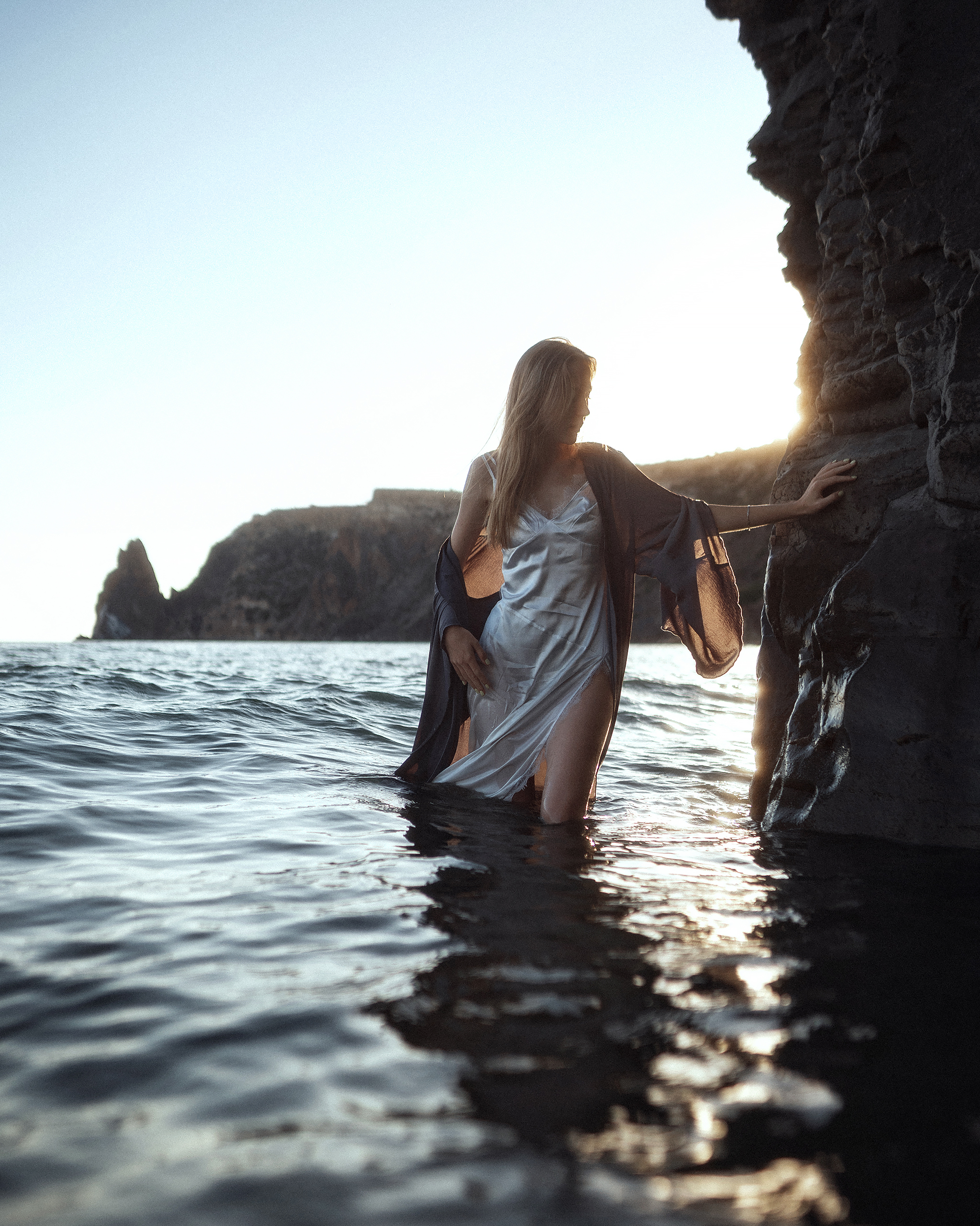 #sea #beach #sunset #girl #dress #waves #ocean #coast #nature, Александр Кислов