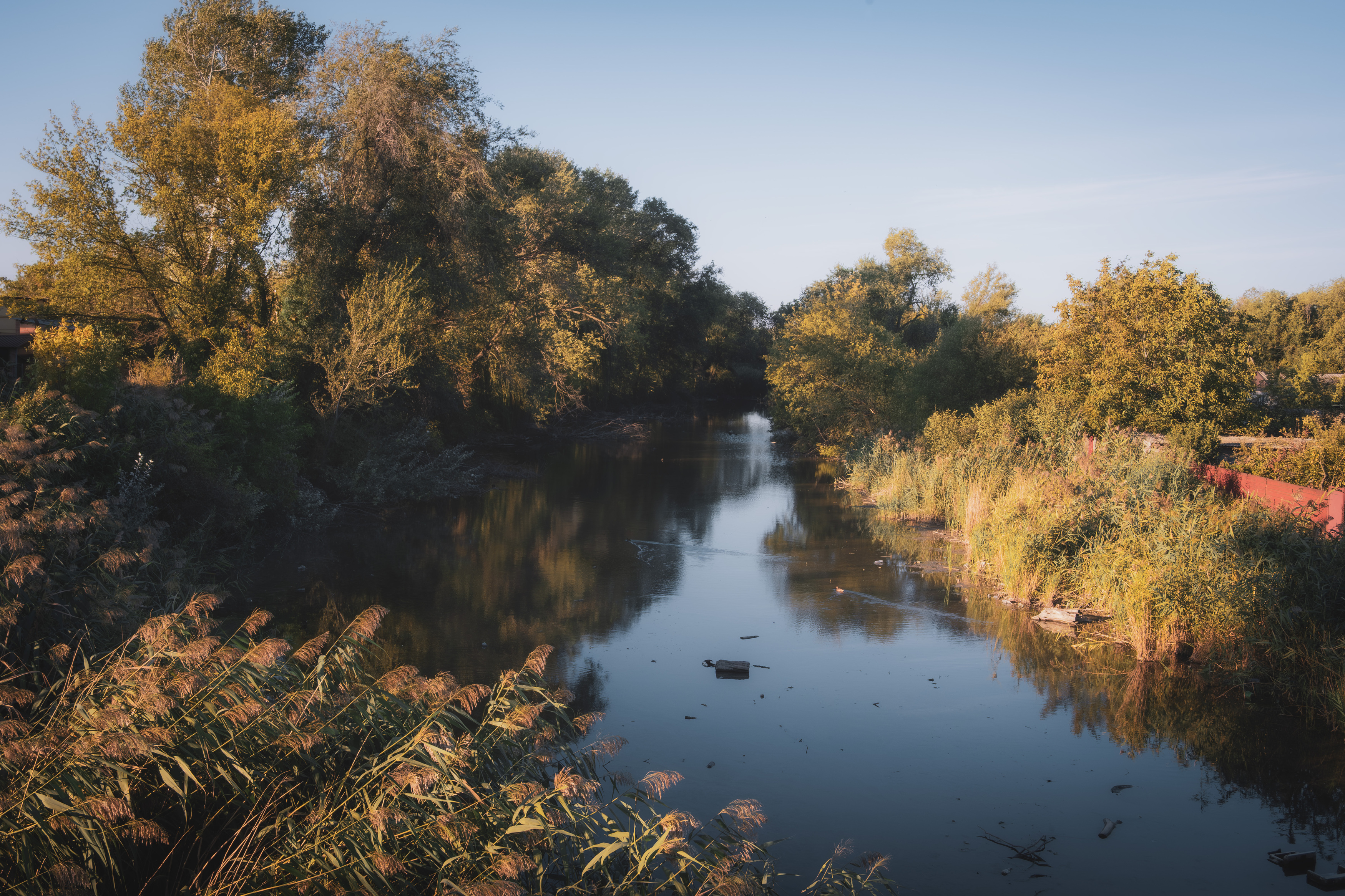 река, осень, лес, пейзаж, кагальник,, Бугримов Егор