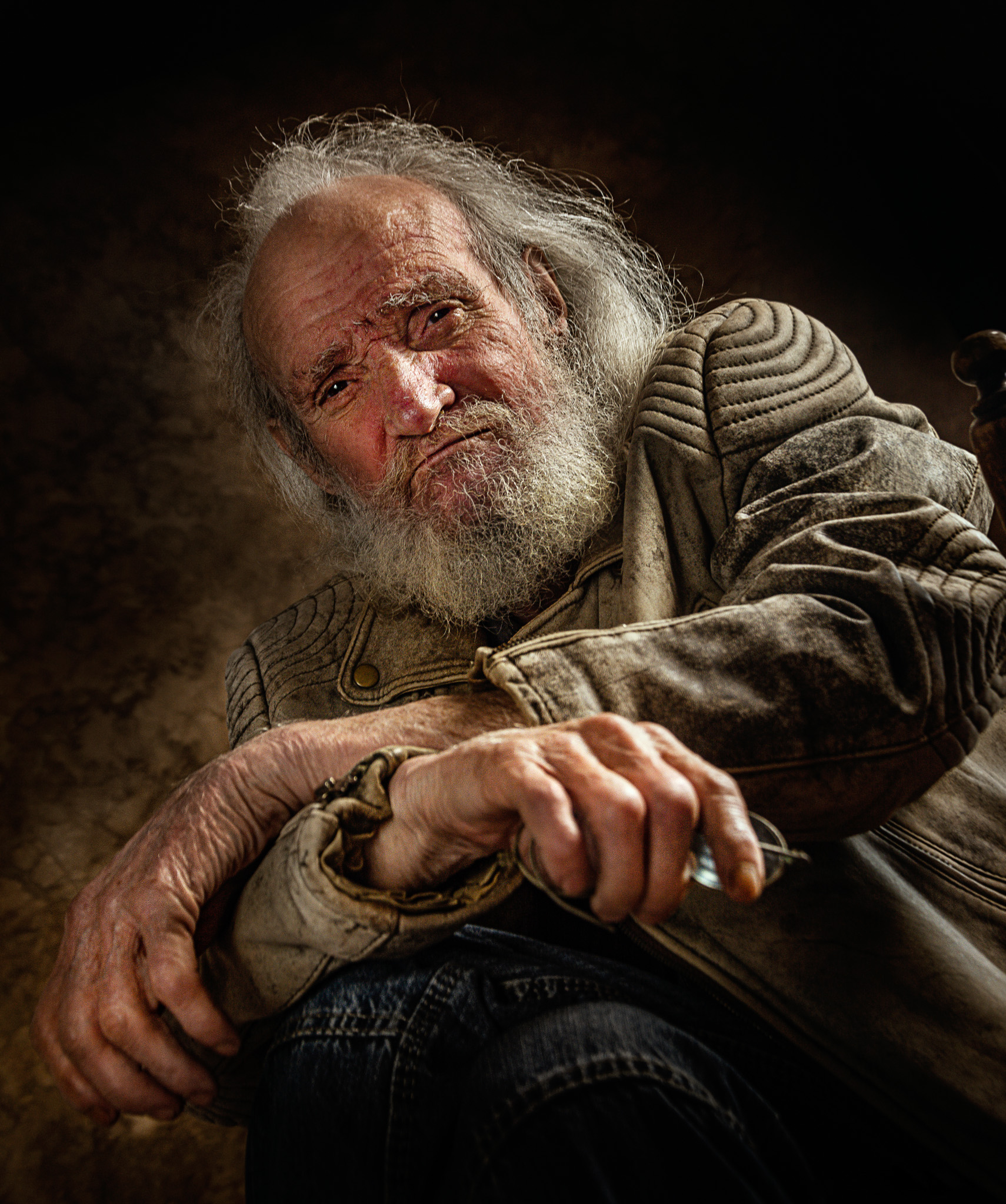 old man, portrait, fine art, Hangyasi Attila